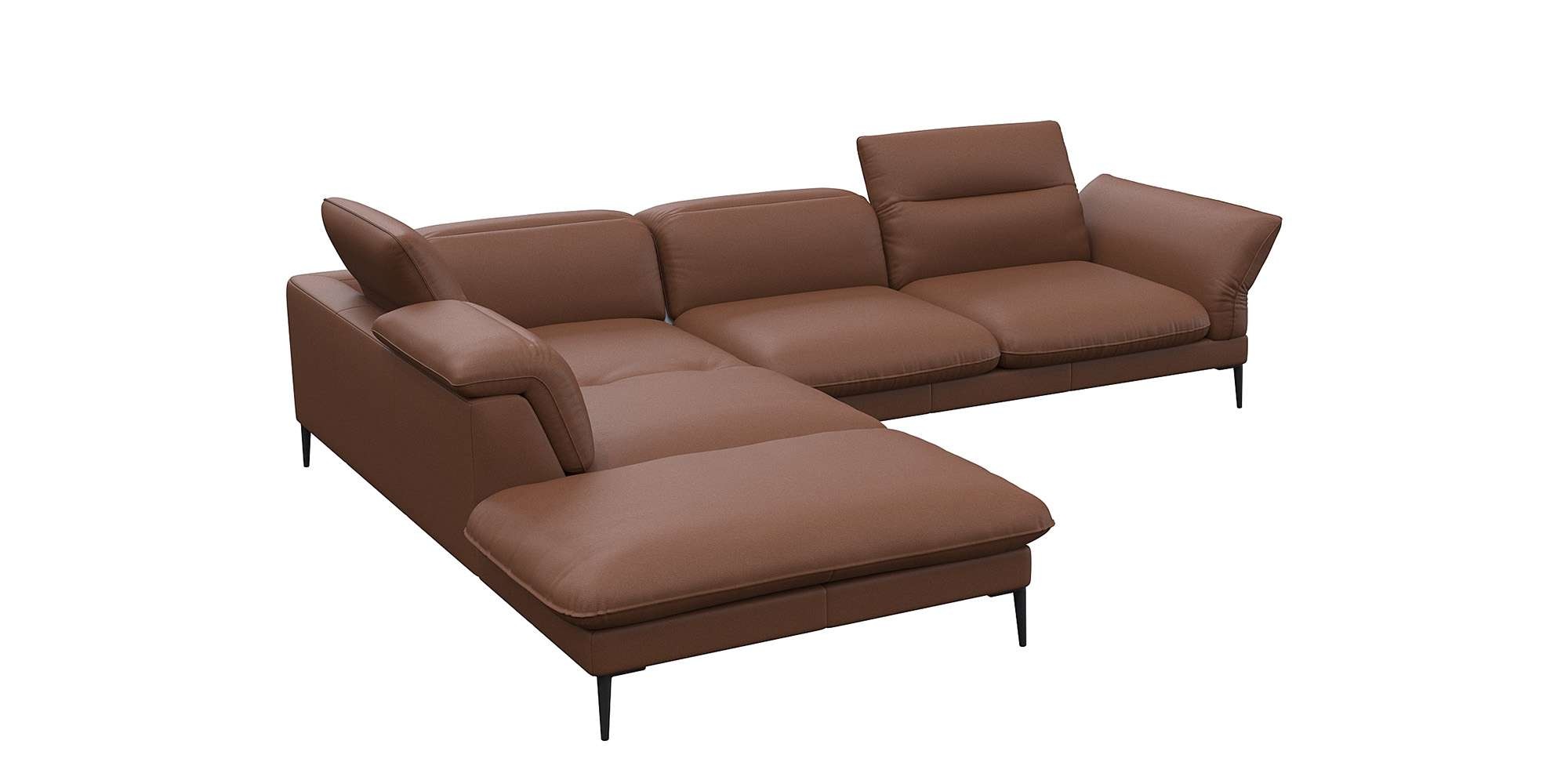 FLEXLUX Ecksofa »Salino, Funktionssofa mit Ottomane, Relaxsofa, Ecksofa«, S günstig online kaufen