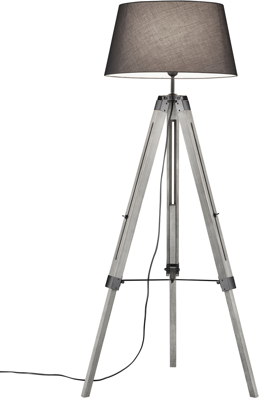 TRIO Leuchten Stehlampe »Tripod«, 1 flammig-flammig, Stehleuchte mit  Textilschirm / Höhenverstellbar bis max. 143 cm online bestellen