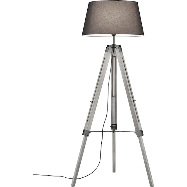 TRIO Leuchten Stehlampe »Tripod«, 1 flammig-flammig, Stehleuchte mit  Textilschirm / Höhenverstellbar bis max. 143 cm online bestellen