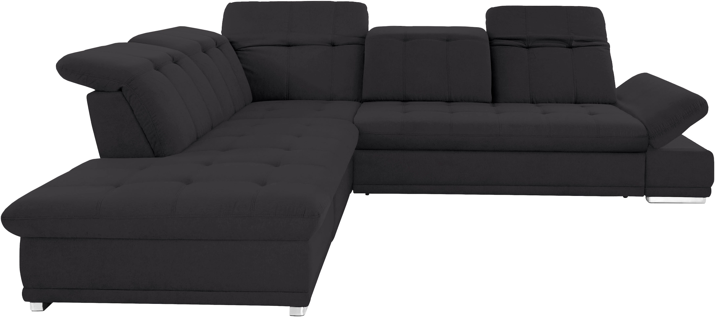 COTTA Ecksofa »Holiday L-Form mit Sitztiefen-, Armteil- und Kopfteilverstellung«, wahlweise mit Bettfunktion & Bettkasten