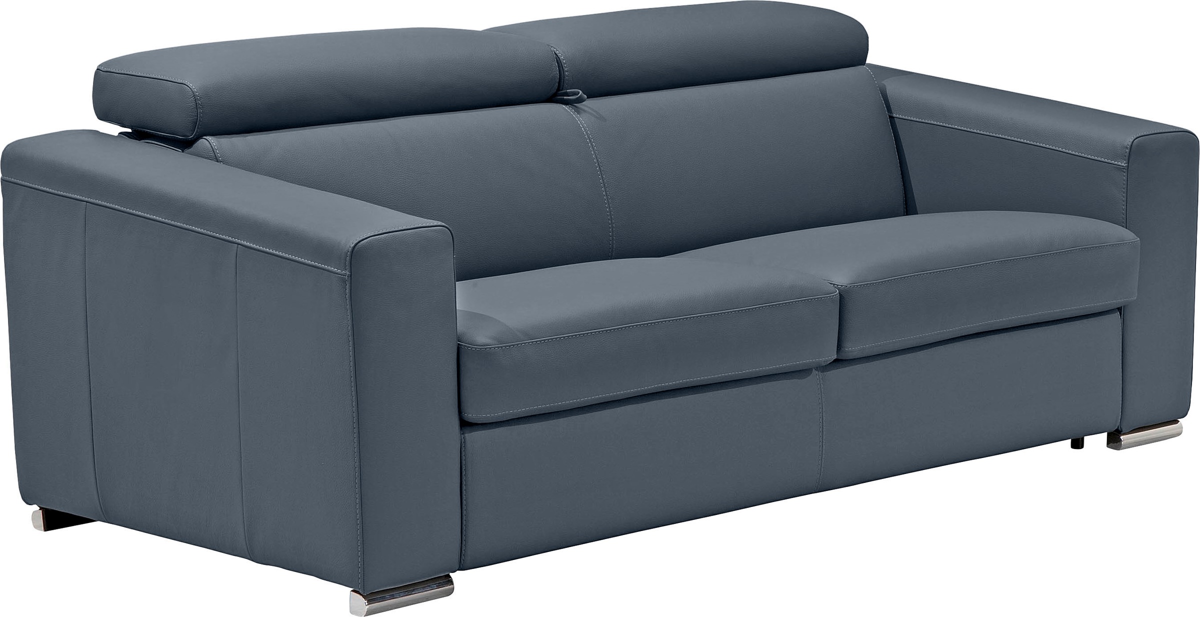 Egoitaliano Schlafsofa »Cabiria, Design und super Sitz- und Liegekomfort«, Sofa inkl. Schlaffunktion, Kopfteile verstellbar, mit Metallfüßen