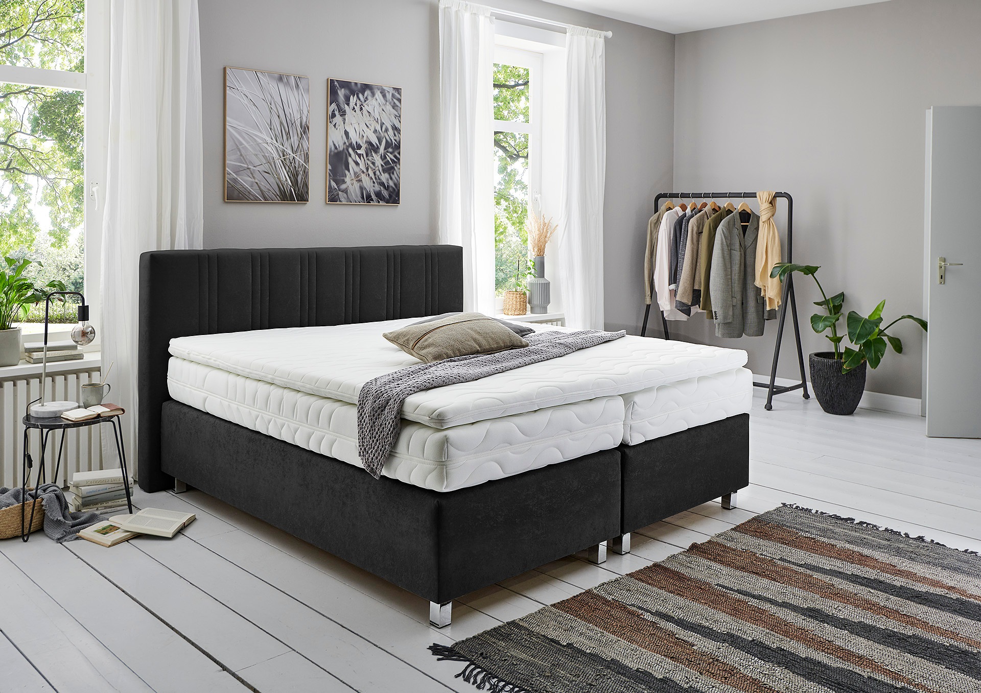 Westfalia Schlafkomfort Boxspringbett wahlweise mit Bettkasten und Topper günstig online kaufen