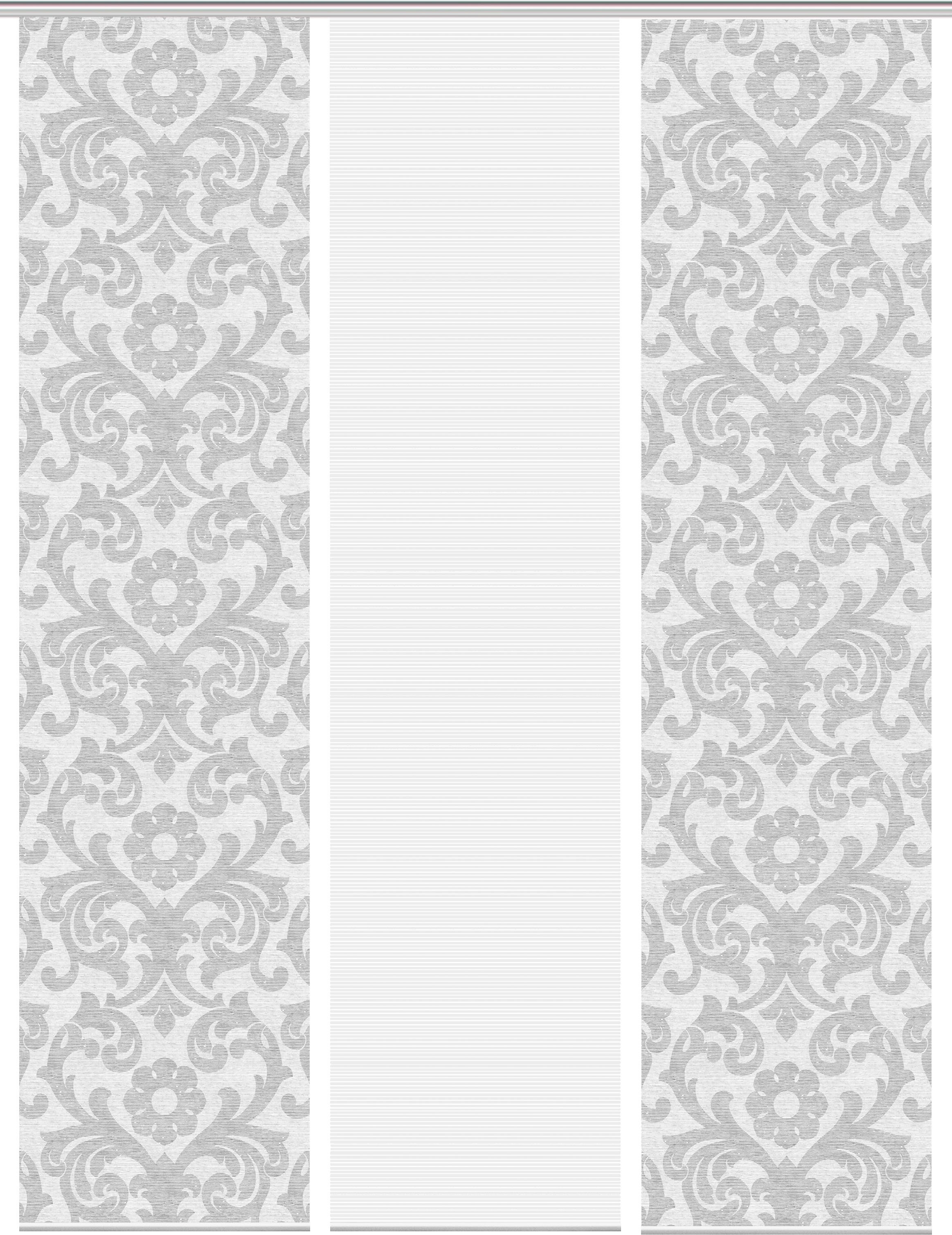 Vision S Schiebegardine »ORNAMIA 3er SET«, (3 St.), Bambus-Optik, Digital bedruckt