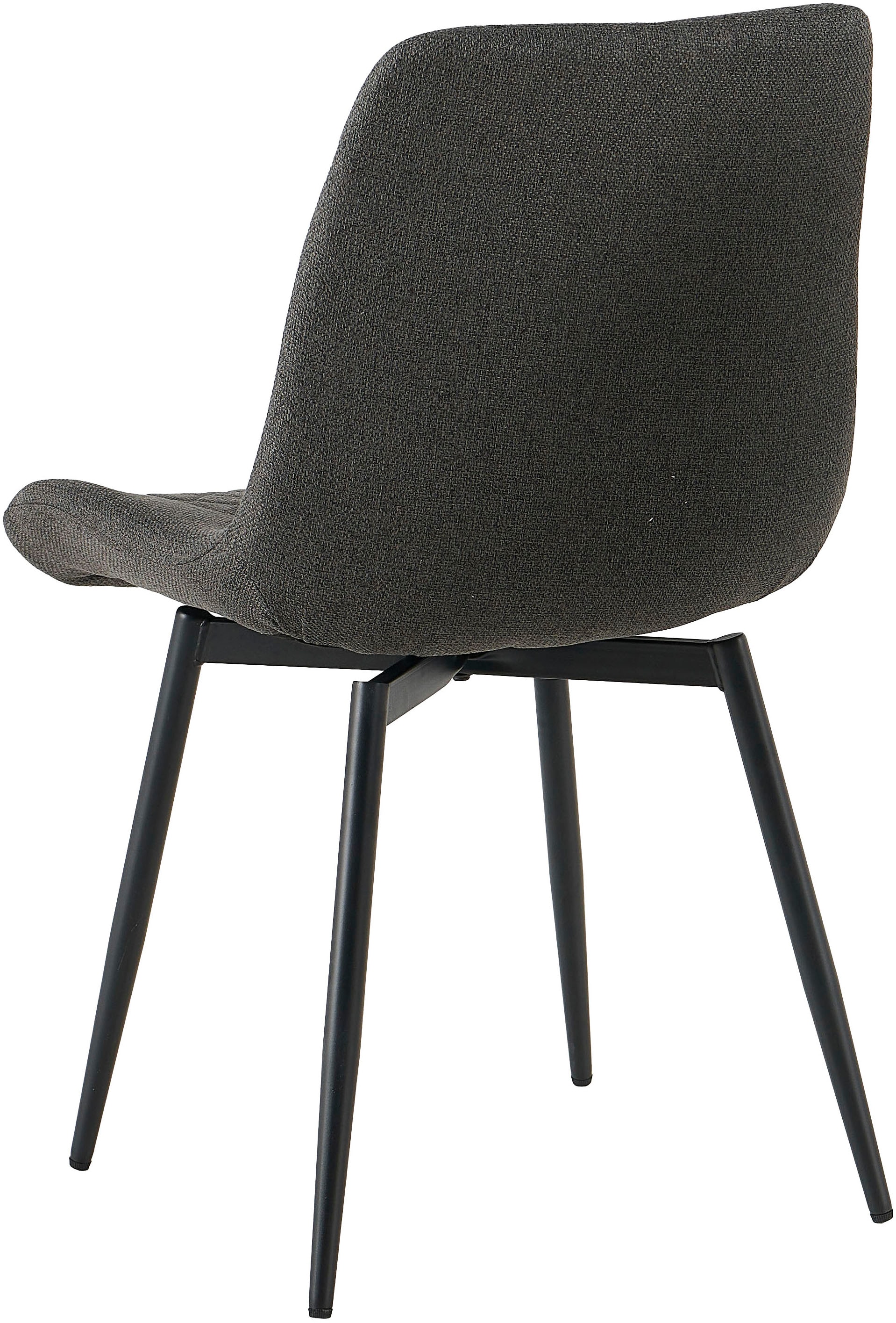 OTTO home Essgruppe »Juniper« Set, 5 tlg. Tisch 140x80cm in Sinterstein-Keramikoptik mit 4 Stühlen, 360° drehbar