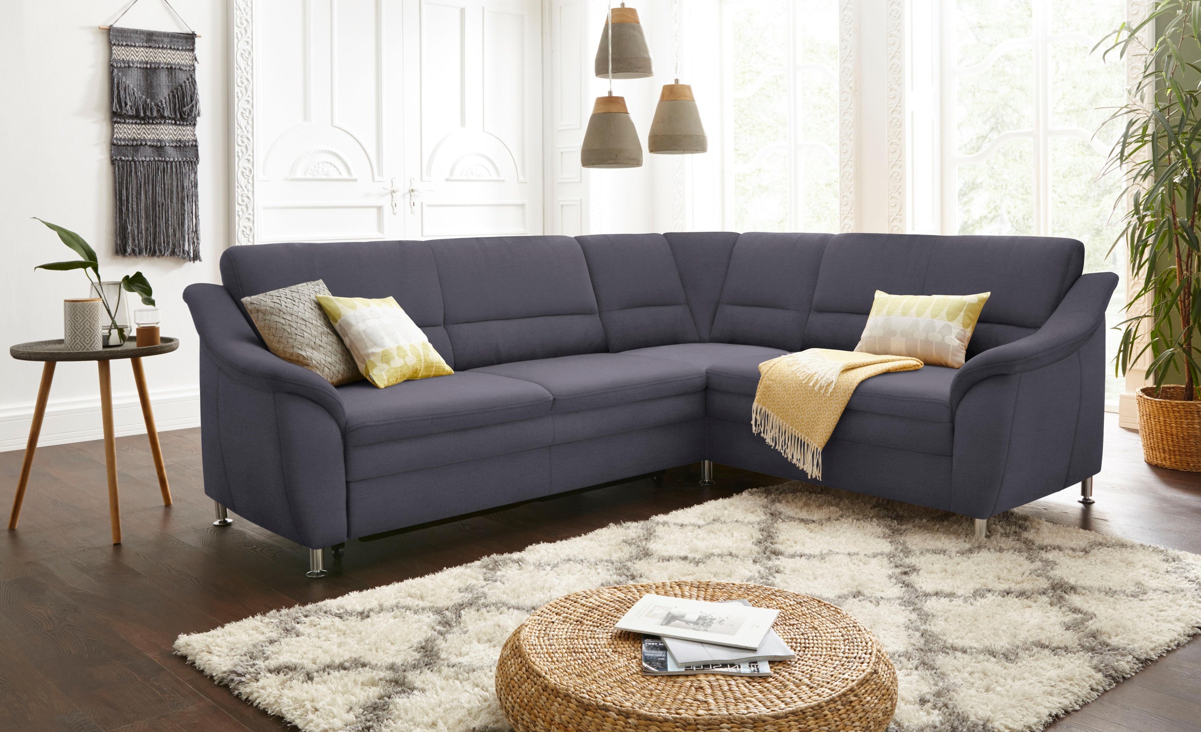 sit&more Ecksofa »Cardoso L-Form« mit Federkern, wahlweise mit Bettfunktion günstig online kaufen