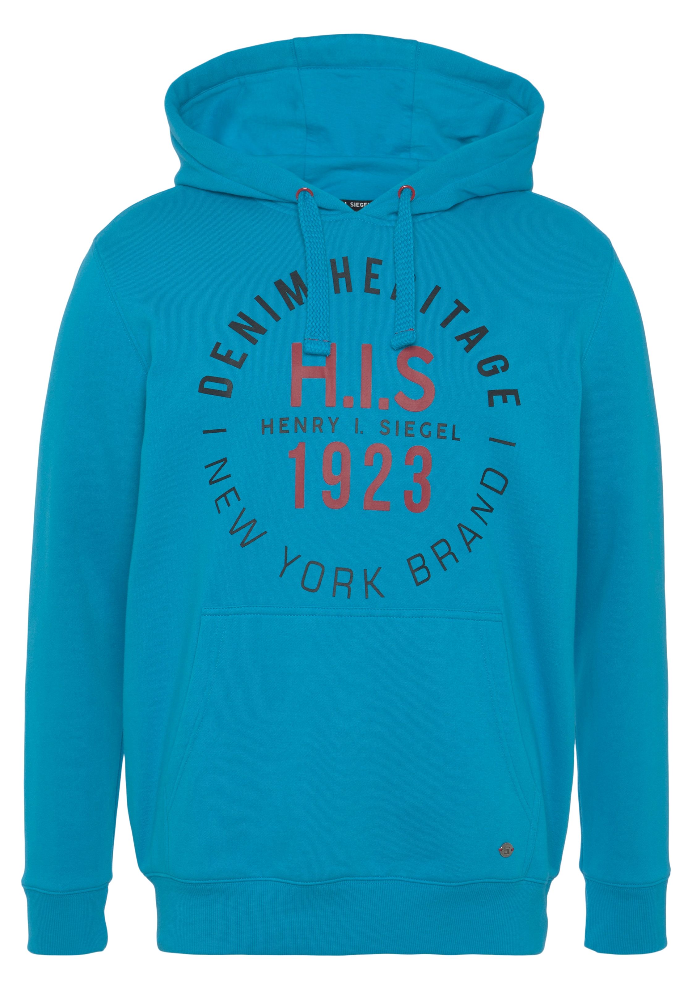 H.I.S Kapuzensweatshirt, Langarm, lässige Passform, mit Kängurutasche