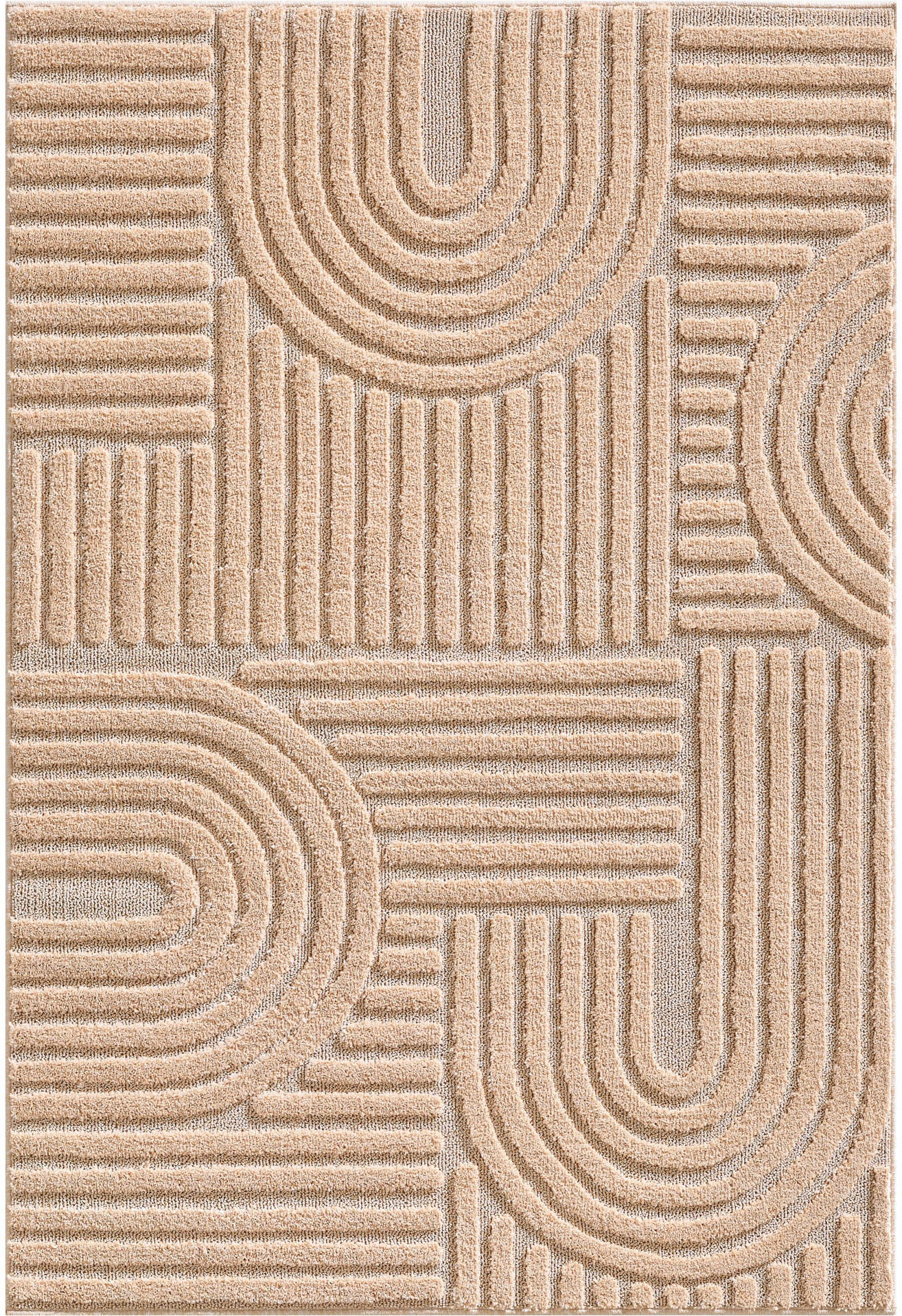 Ayyildiz Teppiche Teppich »ART 1121«, rechteckig, 8 mm Höhe, Läufer, 3D Hoch-Tief-Effekt, weicher Hochflor, pflegeleicht