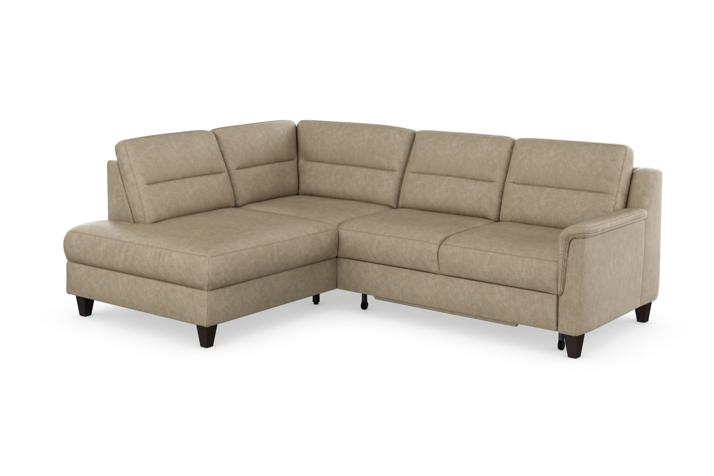 sit&more Ecksofa »Farö L-Form«, inklusive Federkern, wahlweise mit Bettfunktion und Bettkasten