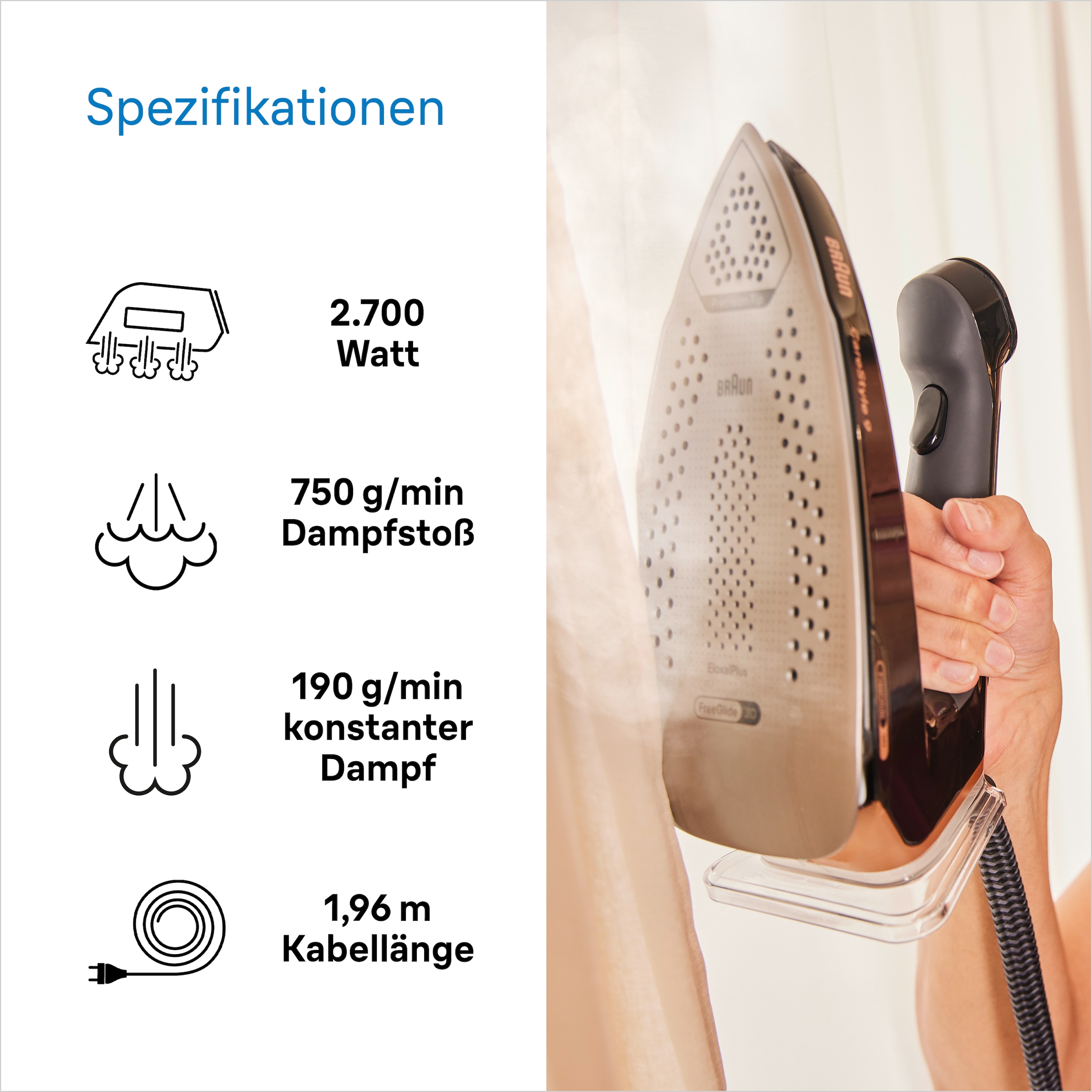 Braun Dampfbügelstation »CareStyle IS 9090 BK« günstig online kaufen