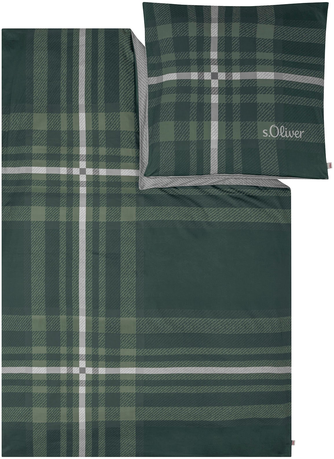 s.Oliver Bettwäsche »Satinbettwäsche s.Oliver« 2 Stk. tlg. mit elegantem Ka günstig online kaufen