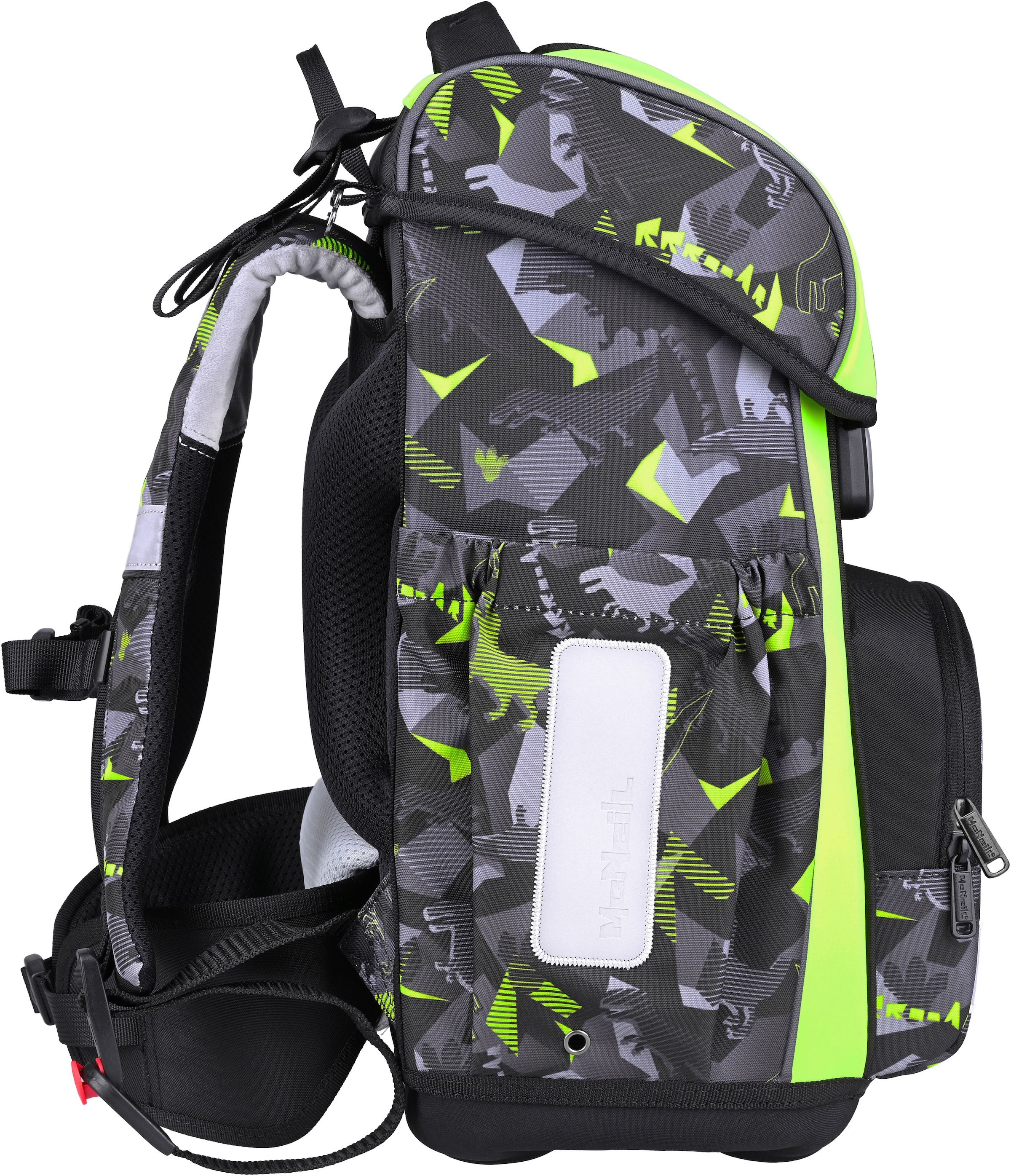 McNeill Schulranzen »Bravo, inkl. Etui, Turnbeutel,« Reflektierende Streifen auf den Schultergurten;Retroreflektierende Flächen