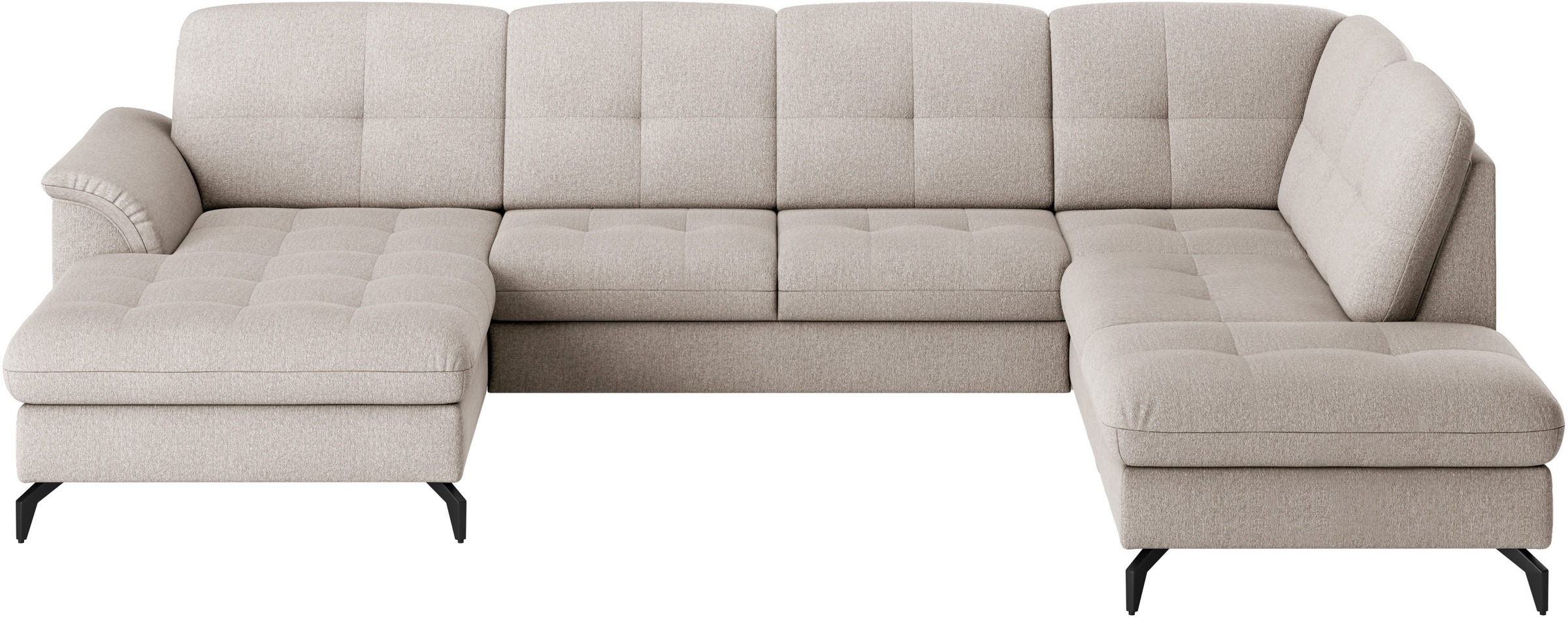 sit&more Wohnlandschaft »Zora U-Form«, wahlweise mit Bettfunktion und Bettkasten