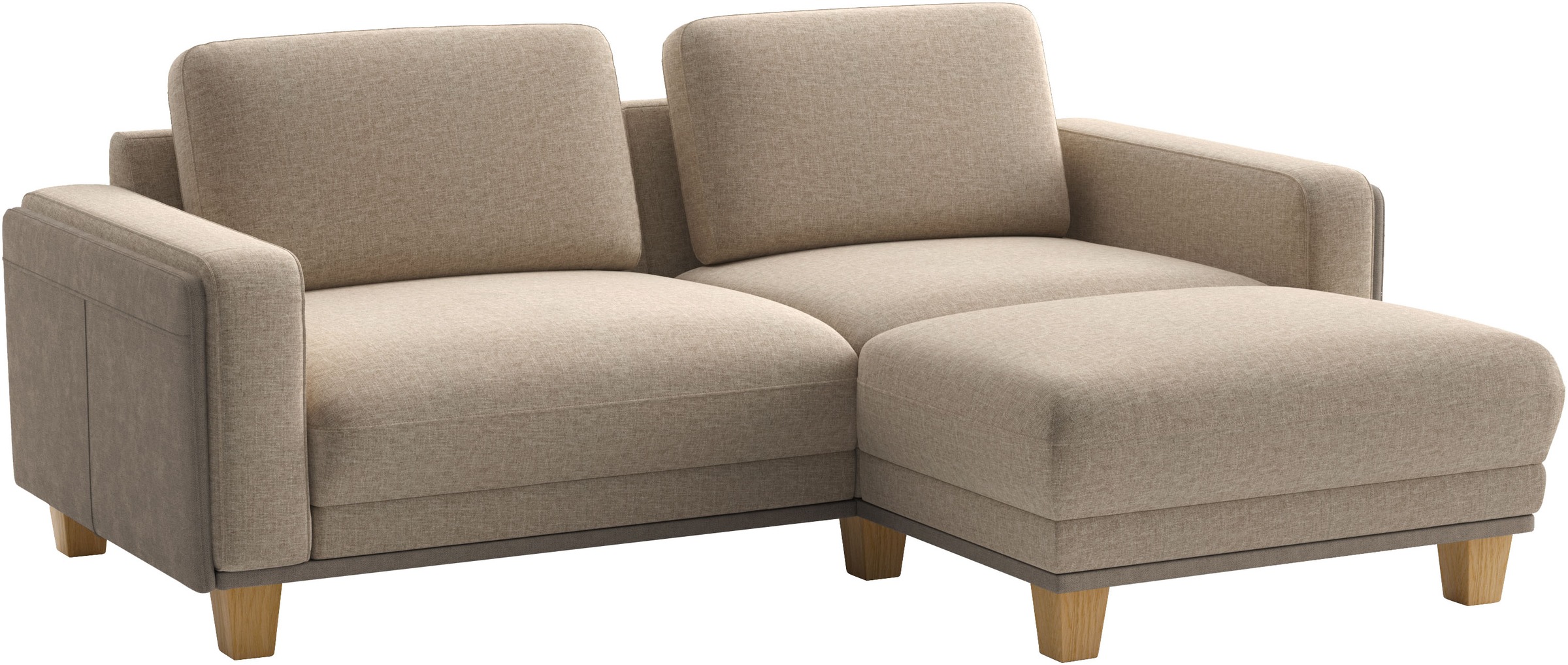 sit&more Ecksofa »Concept« Modernes Sofa in drei Fußfarben zur Auswahl