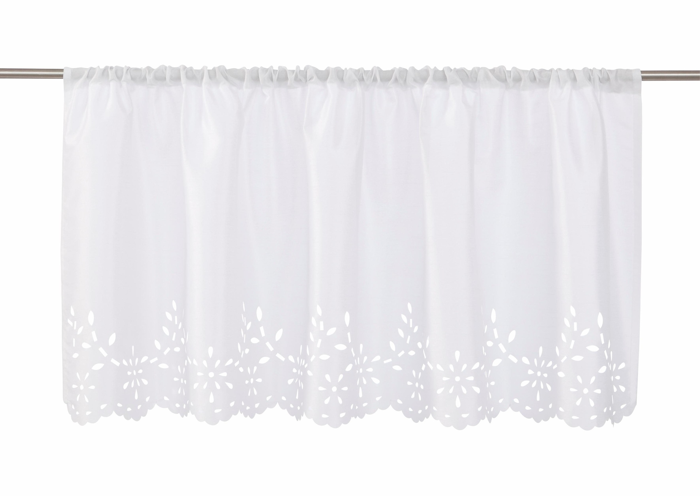 Home affaire Scheibengardine »Neapel« Stangendurchzug 1 Stk. tlg. halbtrans günstig online kaufen