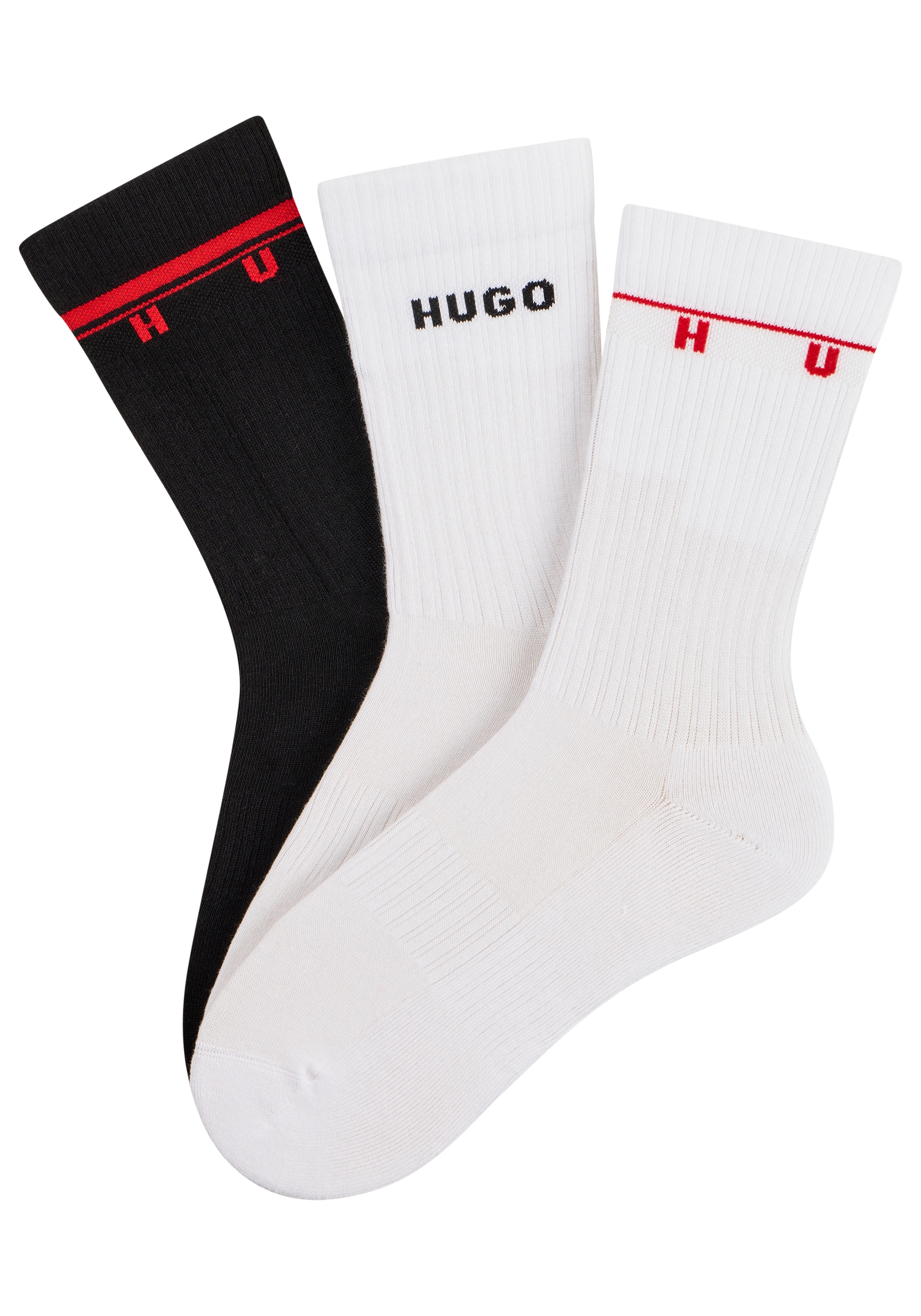 HUGO Underwear Socken »3P QS RIB SPACED MD«
