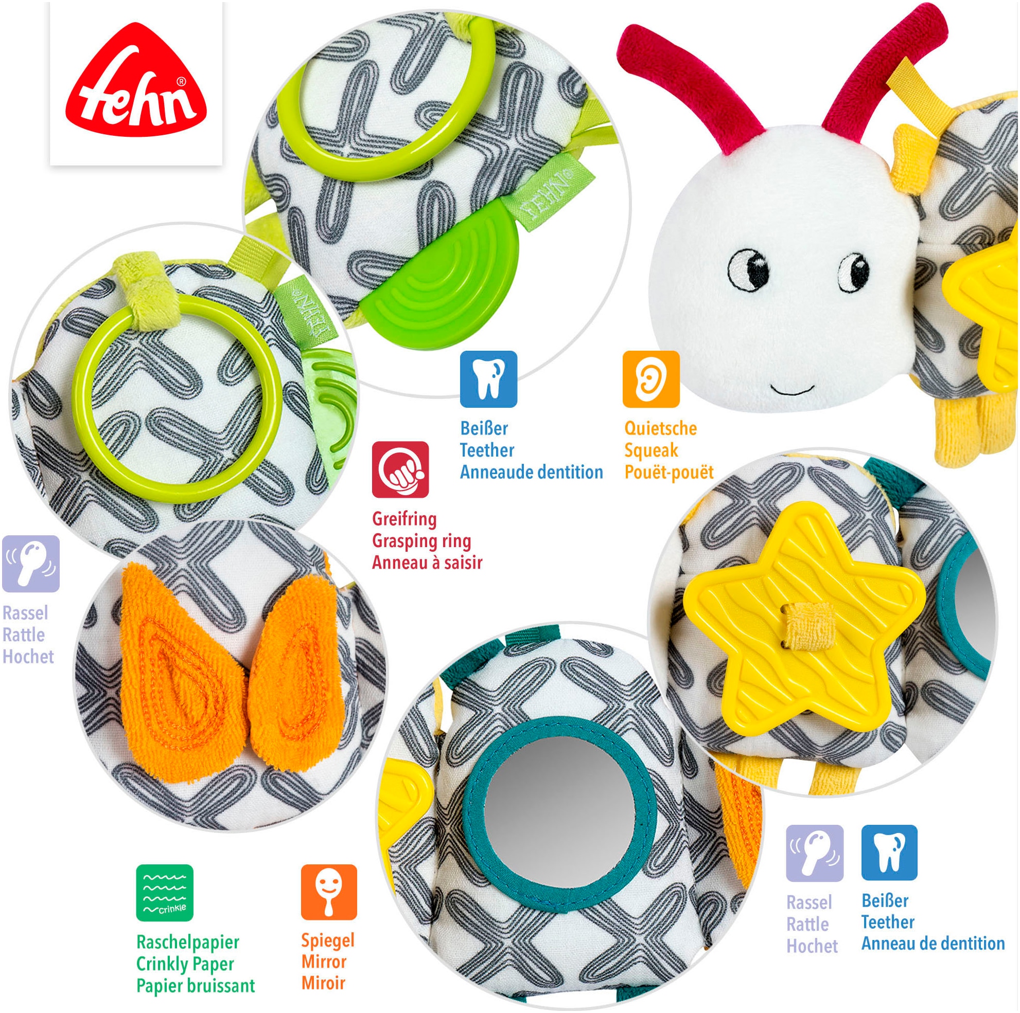 Fehn Greifspielzeug »Activity-Raupe«