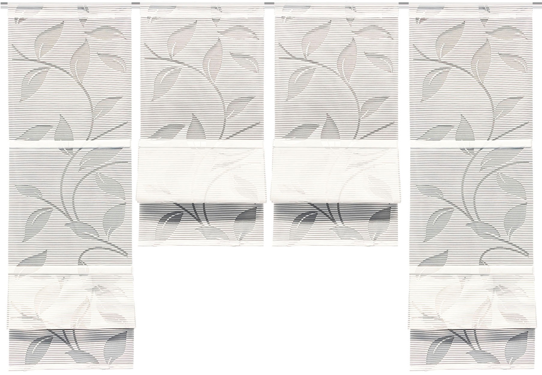 HOME WOHNIDEEN Magnetrollo »RANA« mit Stangendurchzug MAGNETROLLO SET,BAMBUSOPTIK,AUSBRENNER