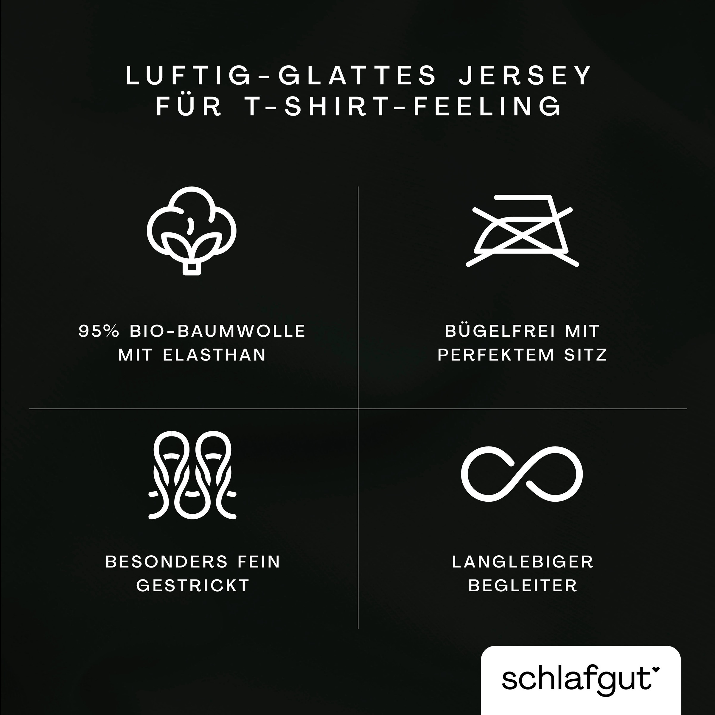 Schlafgut Bettbezug »Knitted Jersey uni, aus Bio-Baumwolle mit Elasthan, Reißverschluss«, (1 St.), bügelfrei, Mix & Match Bettwäsche: passender Kissenbezug erhältlich
