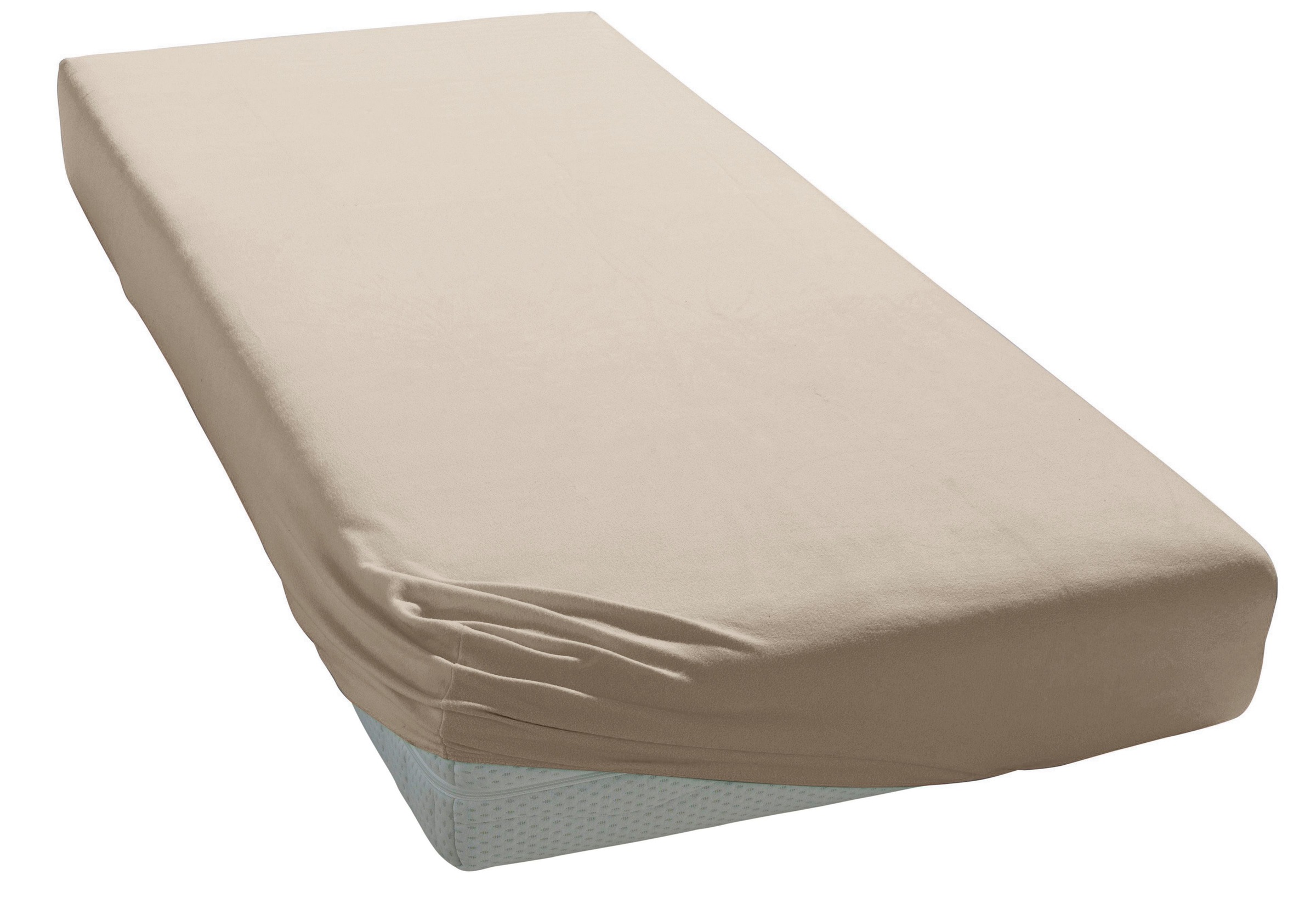 Elegante Spannbettlaken »Mako-Jersey«, in hochwertiger Qualität mit Elasthan-Anteil