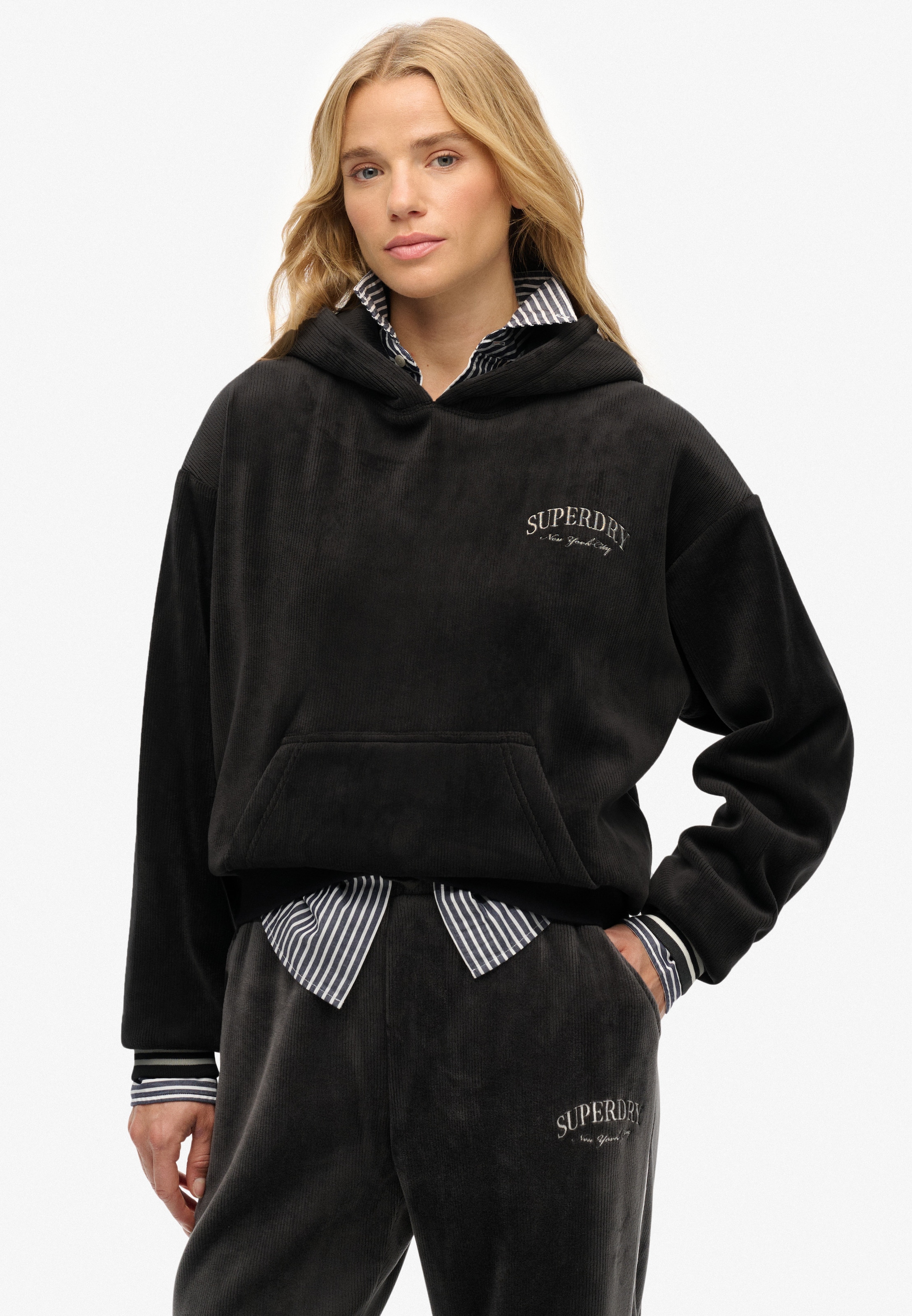 Superdry Kapuzensweatshirt »Country Club Velour Relax Hood«