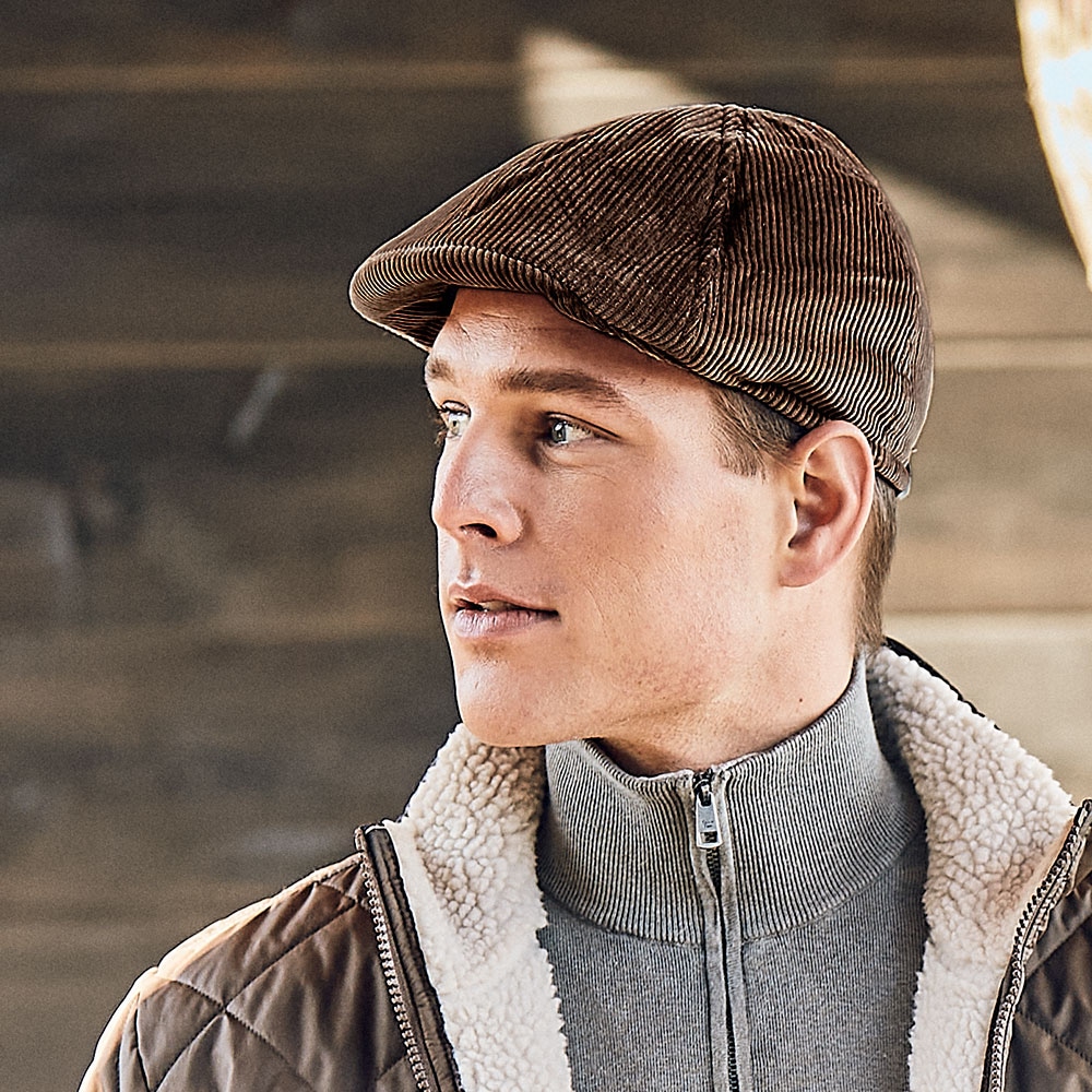CAPO Schiebermütze Gummizug hinten, Cord-Optik