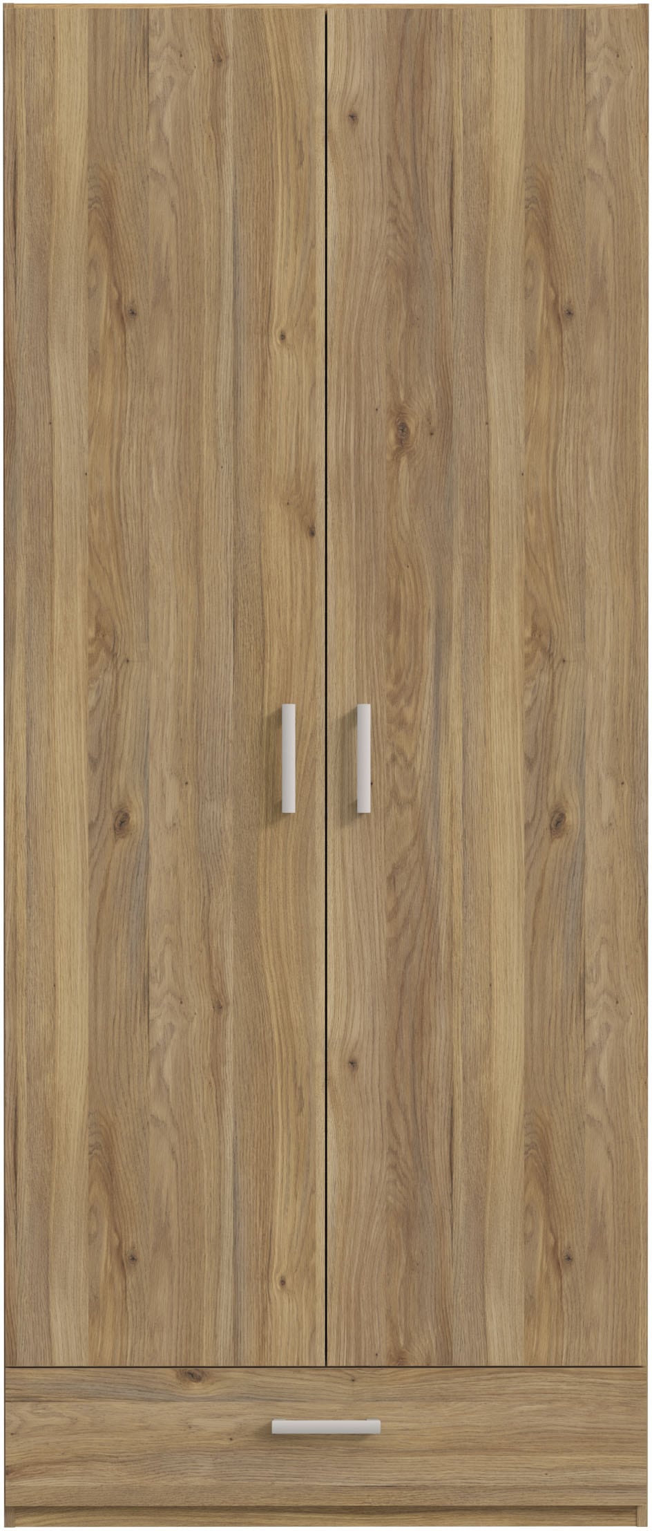 FORTE Drehtürenschrank, Drehtürenschrank, Stauraum, Schublade