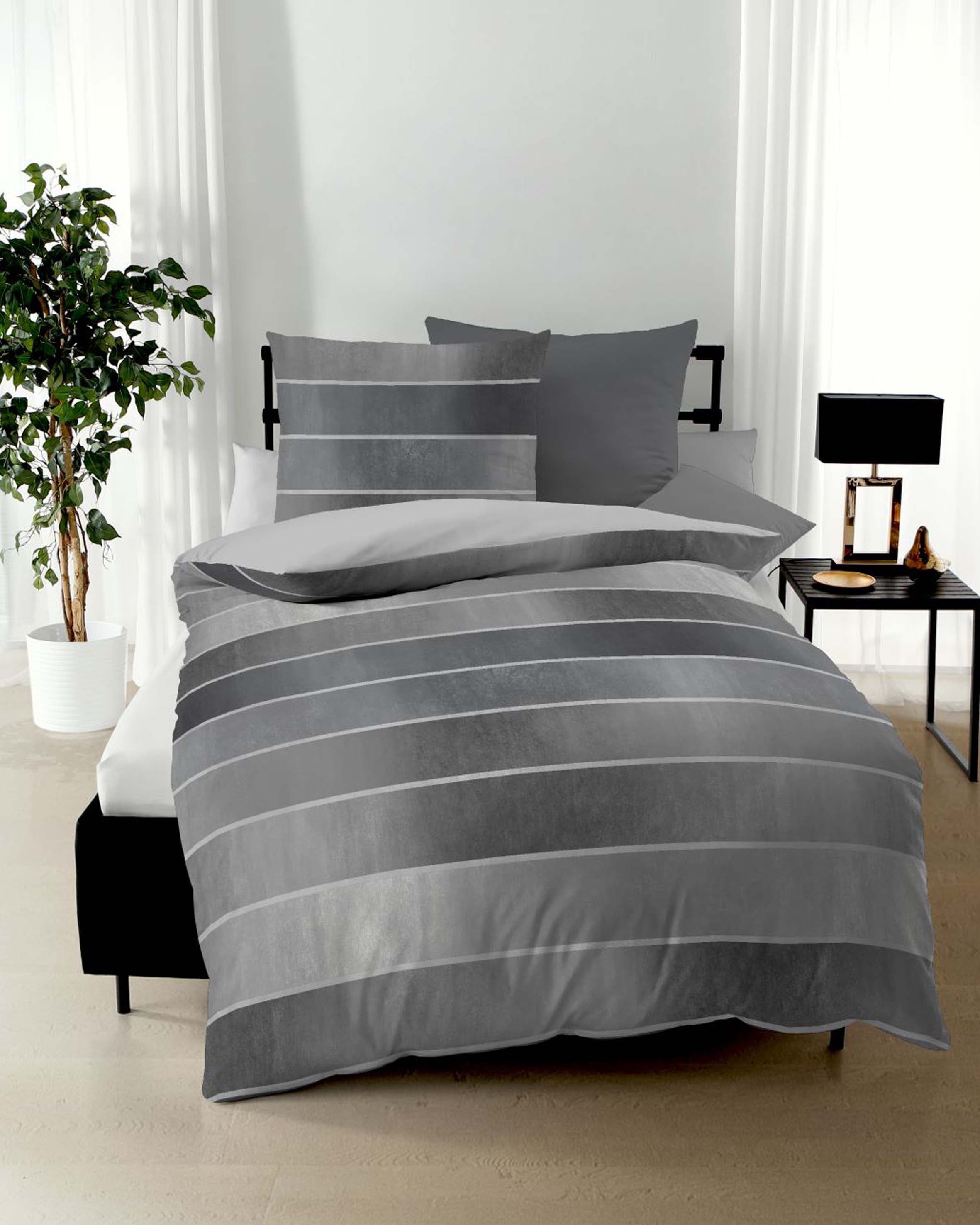 Kaeppel Wendebettwäsche Timeless, Mako-Satin, 3 teilig, günstig online kaufen