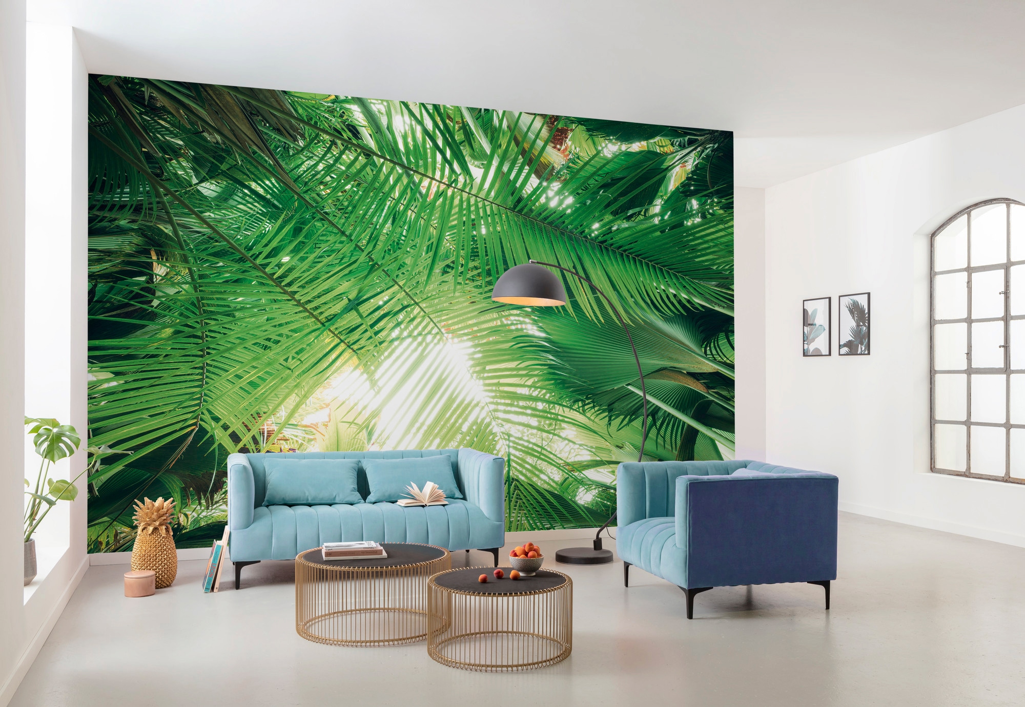 Komar Vliestapete »Digitaldruck Vlies -  Dschungeldach - Größe 450 x 280 cm« bedruckt glatt Wohnzimmer, Schlafzimmer