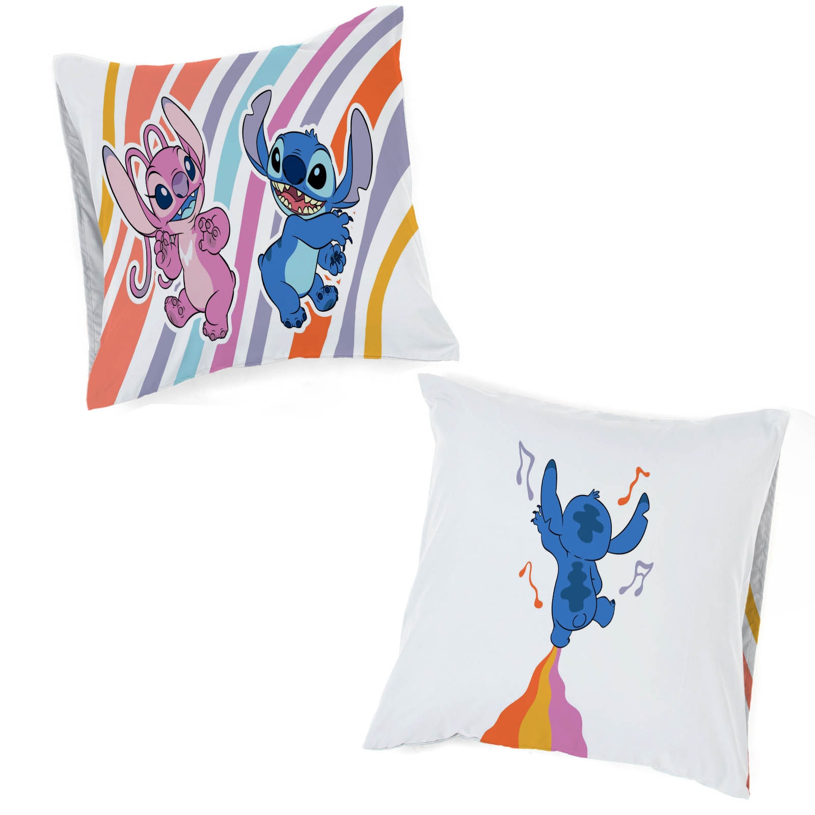 Disney Kinderbettwäsche »Disney Lilo & Stitch Bettbezug-Set 135x200 cm + Kissenbezug 80x80 cm« 2 tlg. 100 % Baumwolle, maschinenwaschbar, wendbar