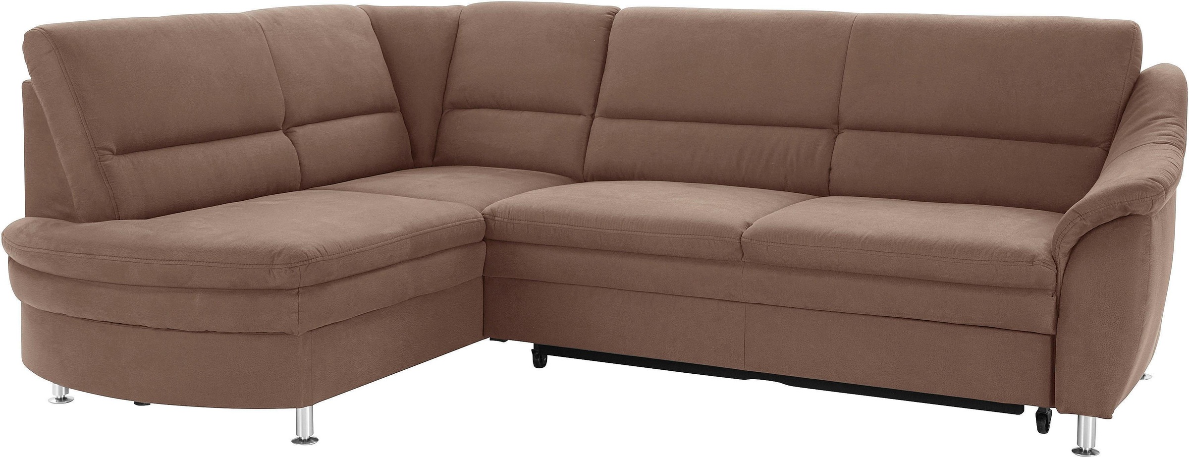 sit&more Ecksofa »Cardoso L-Form«, mit Federkern, wahlweise mit Bettfunktion und Schubkasten