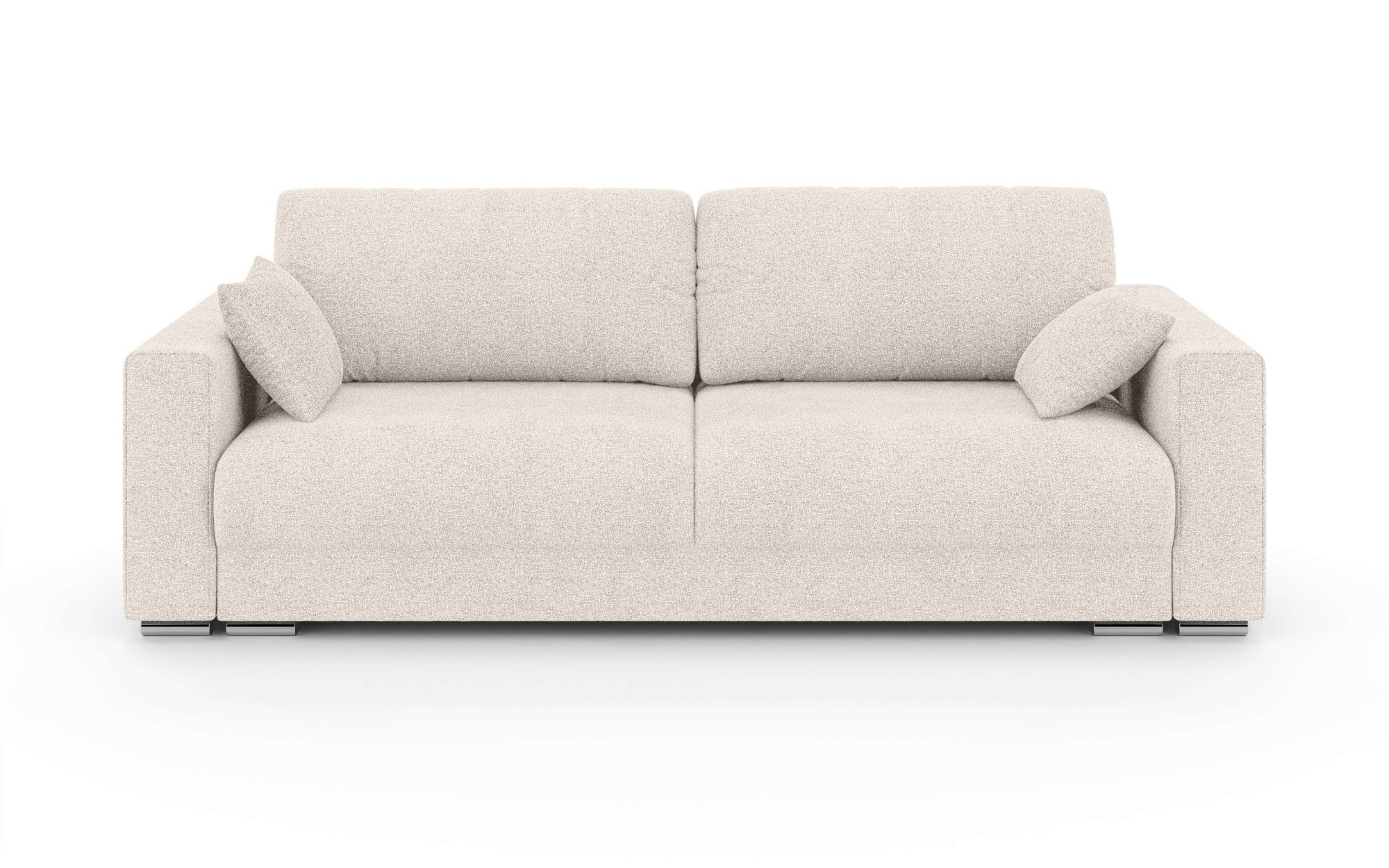 INOSIGN 3-Sitzer »Stevinson Schlafsofa mit Bettkasten, Maße B/H/T: 229/87/97 cm«, mit Wellenunterfederung, 2 Rückenkissen und 2 Zierkissen