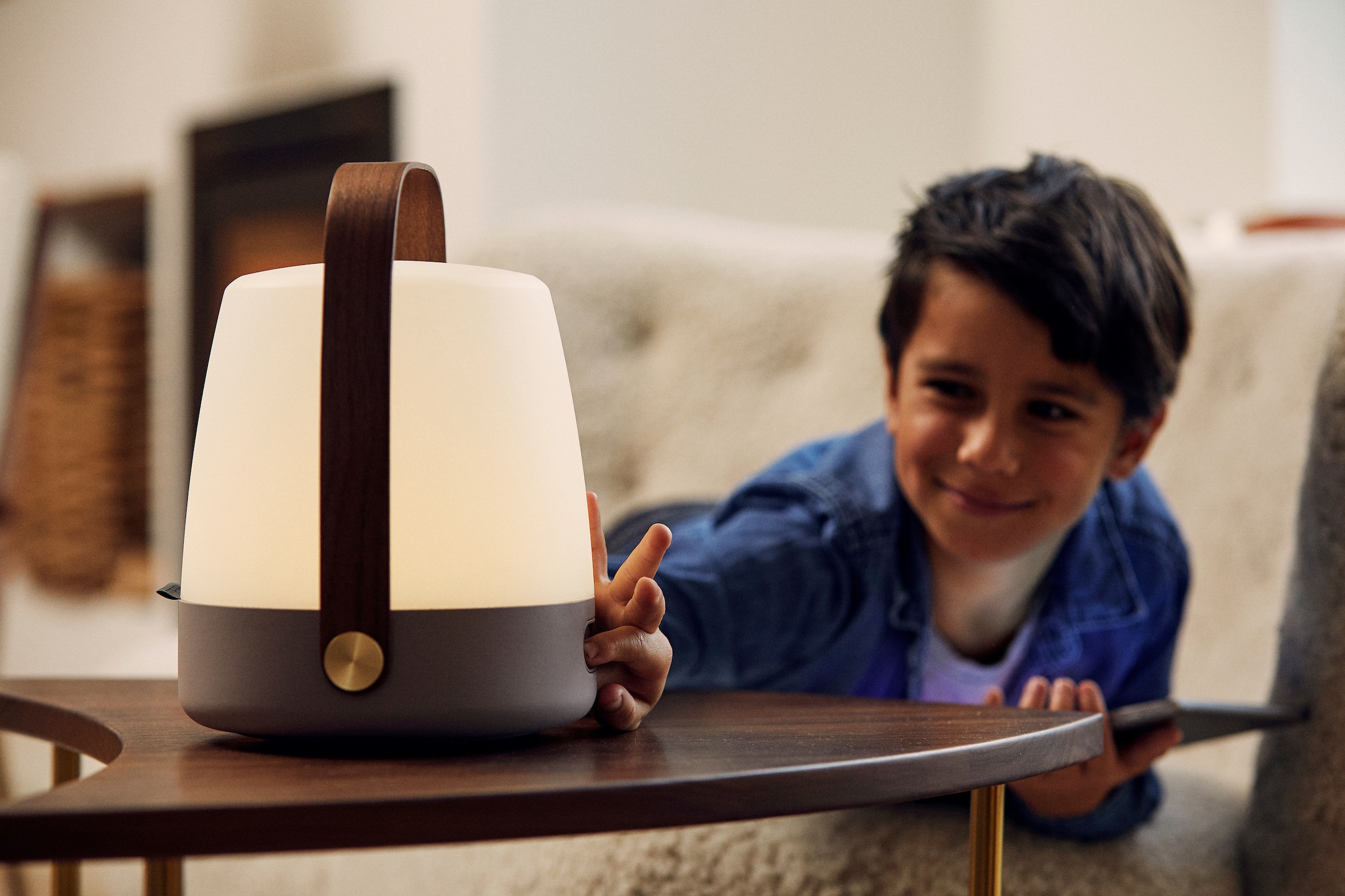 kooduu LED Tischleuchte »Lite-up«, Leuchtmittel LED-Board | LED fest integriert, warmweiße, dimmbare Tischlampe im Hygge-Design