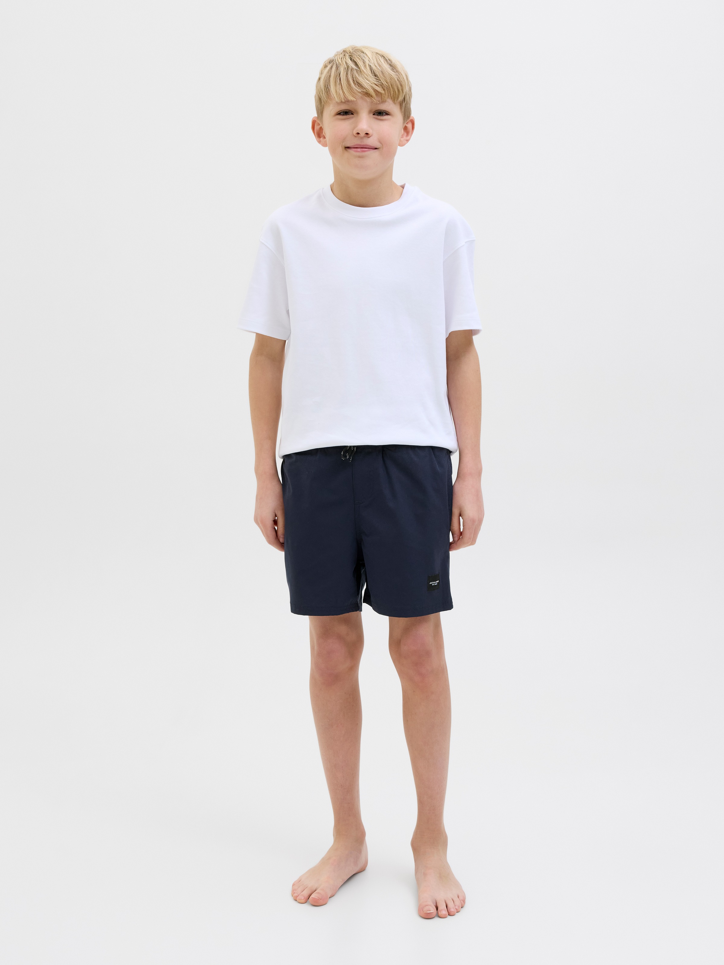 Jack & Jones Junior Badeshorts »JPSTMAUI JJSWIM DB WB AKM SN JNR«, in cooler Double Layer Optik