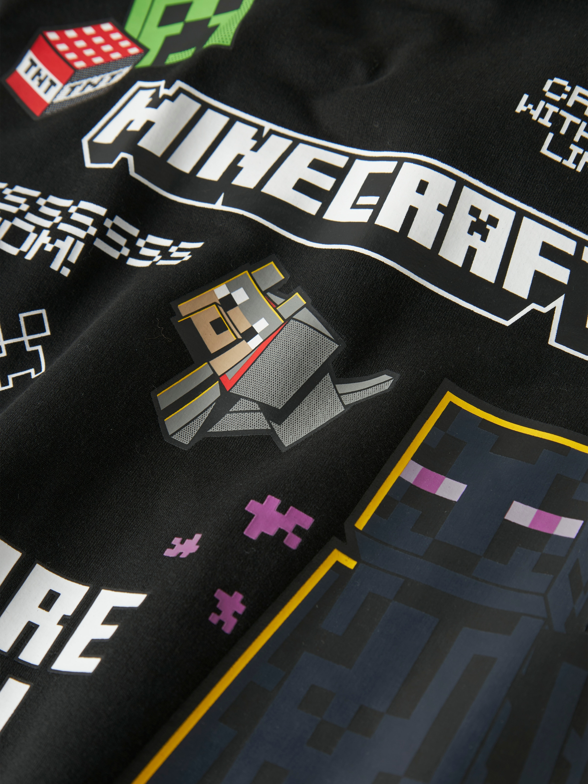 Name It Kapuzensweatshirt »NKMJU MINECRAFT NREG SWE WH NOOS BRU BFU«, Baumwollmischung, regular fit, Minecraft Druck

