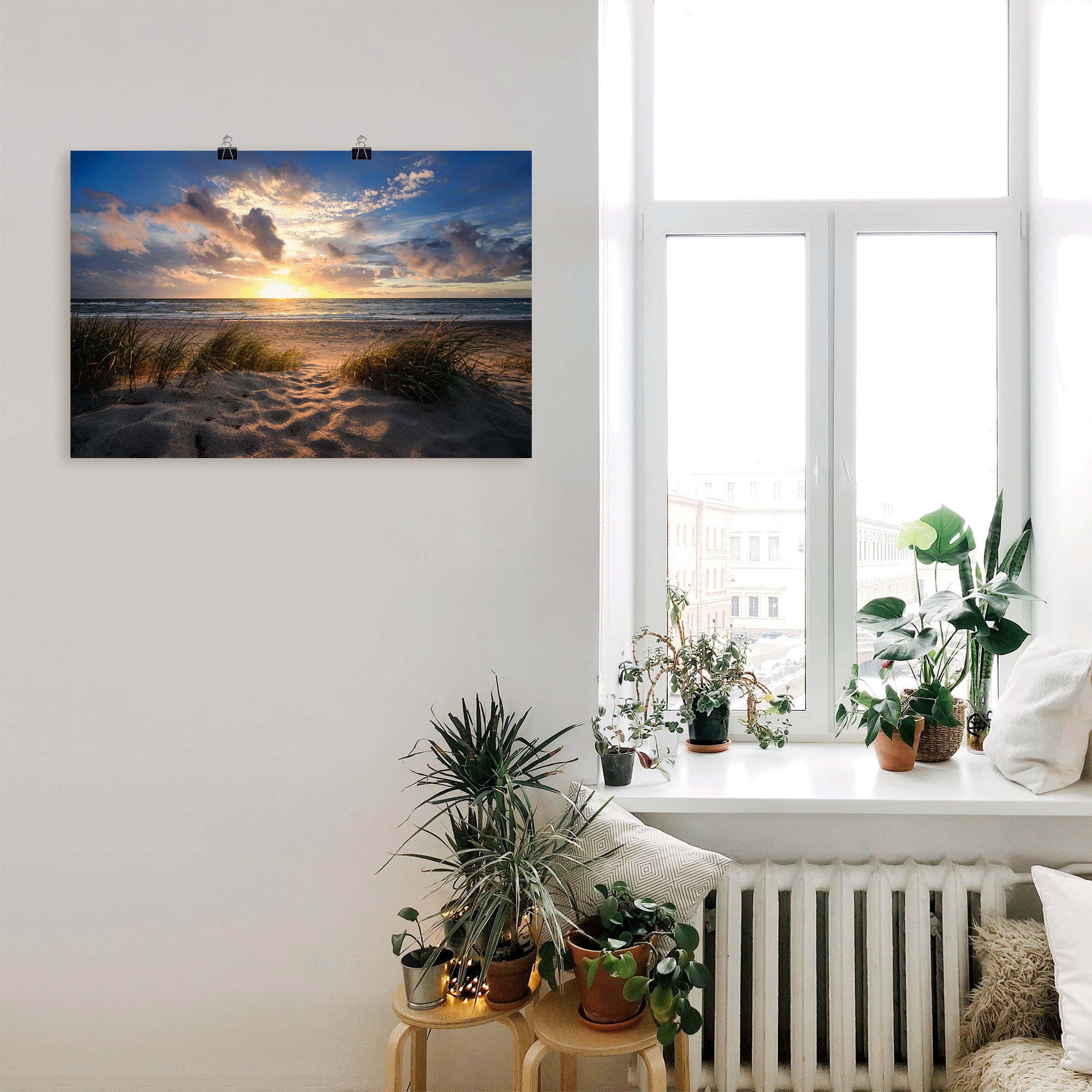 Artland Wandbild »Ostseestrand«, Strand, (1 St.), als Leinwandbild, Poster günstig online kaufen