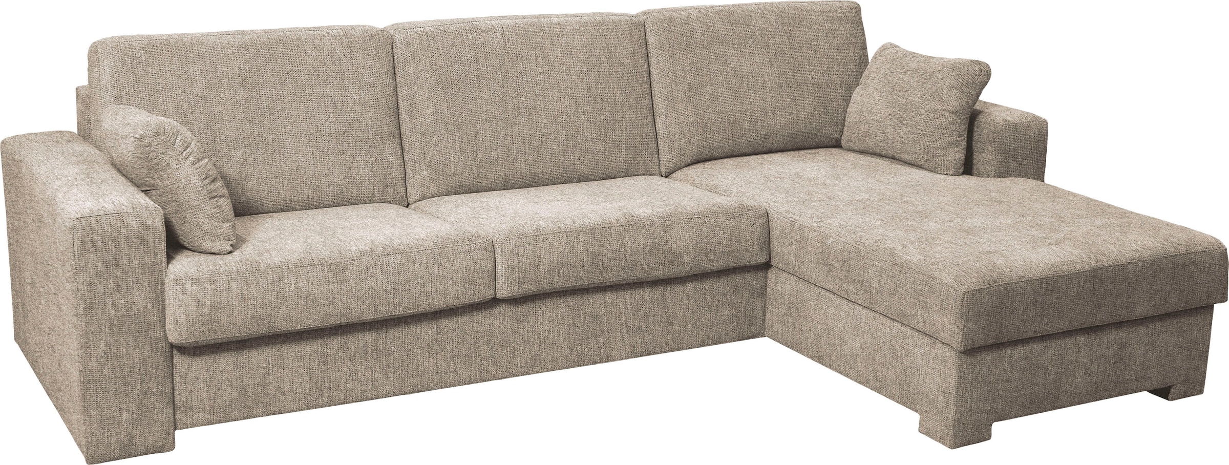 Home affaire Ecksofa Roma "L" Dauerschlaffunktion, mit Unterfederung, Matratzenhöhe 14cm, Liegemaße ca 163x198 cm, L-Form