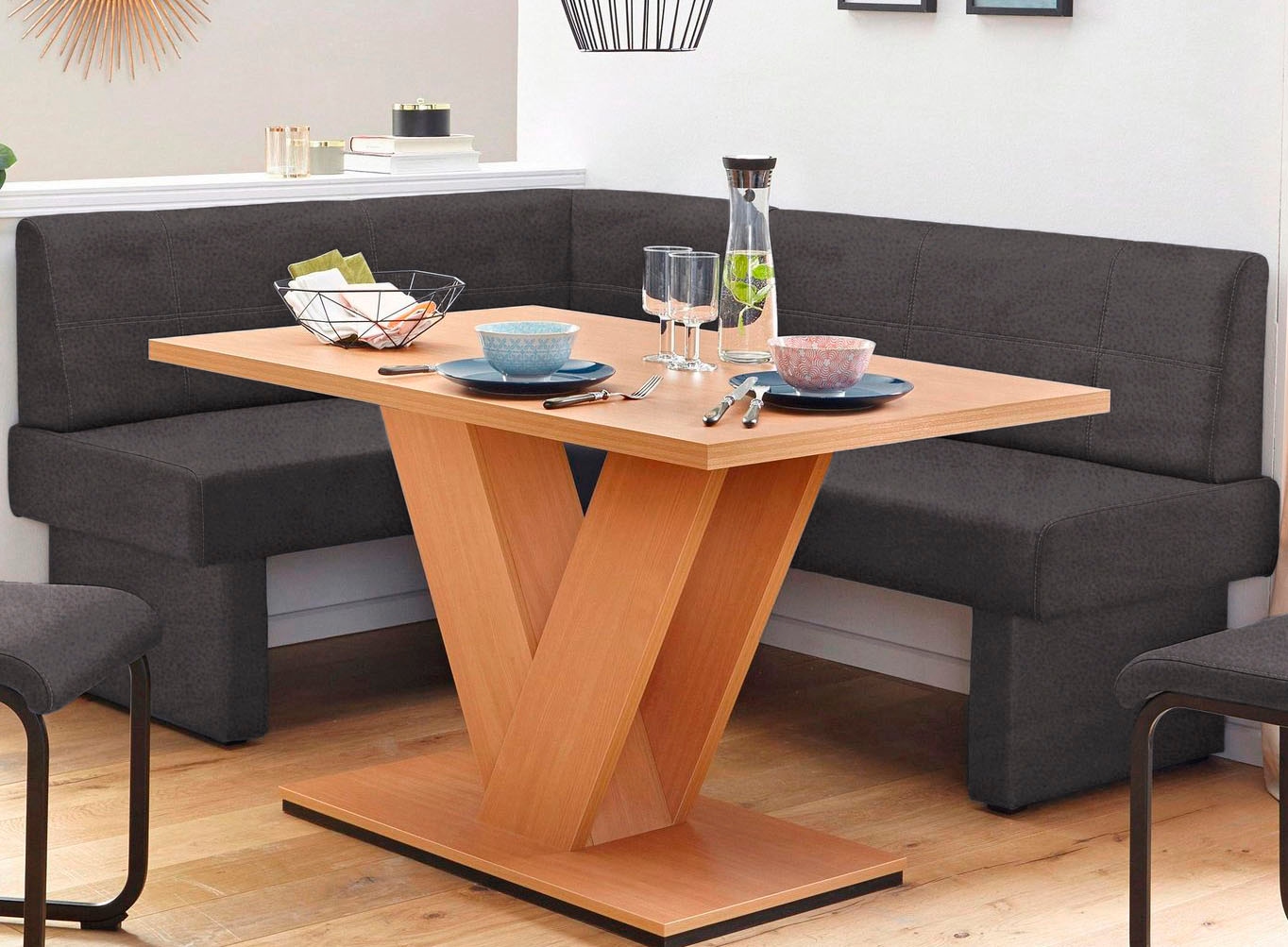 Home affaire Eckbank "Nils" Sitz und Rücken gepolstert, verschiedene Qualit günstig online kaufen