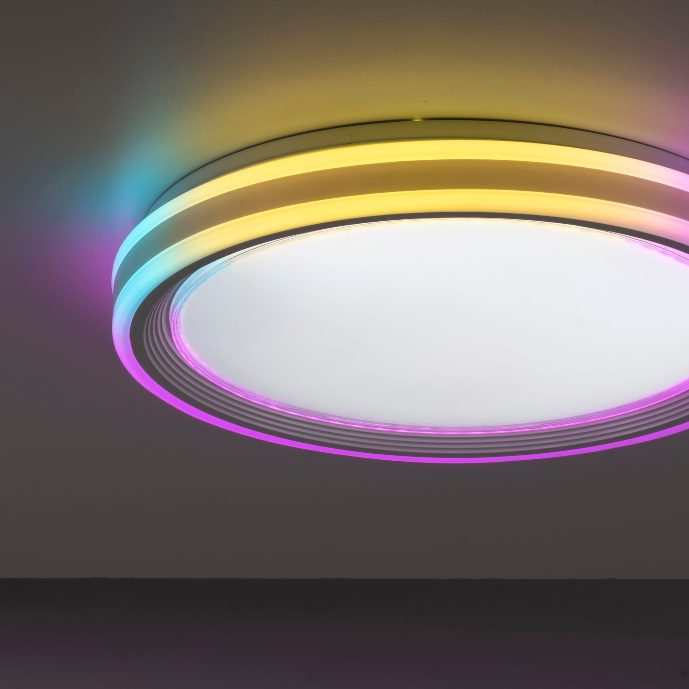 JUST LIGHT Deckenleuchte »SPHERIC«, 2 flammig-flammig, LED, CCT - über Fernbedienung, RGB-Rainbow, Infrarot inkl., dimmbar
