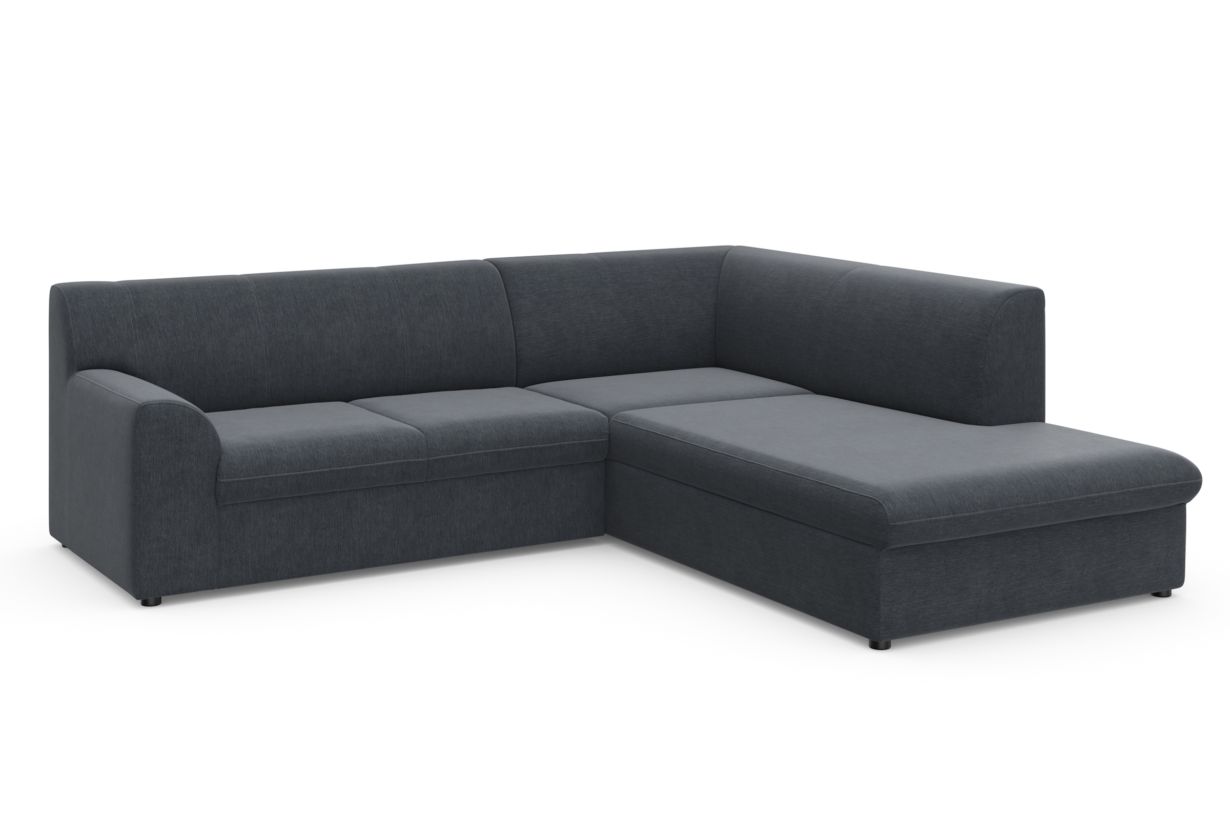 DOMO collection Ecksofa »Topper zeitlos elegant, kompakte Stellmaße, OTTOs Choice, L-Form«, mit Ottomane, wahlweise mit Schlaffunktion