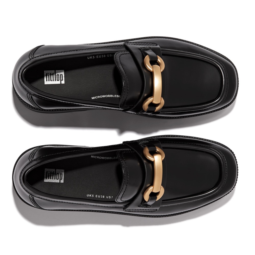 Fitflop Loafer »Chunky Snaffle Box«, Loafer, Slipper mit schicker Schmuckspange, schmale Form