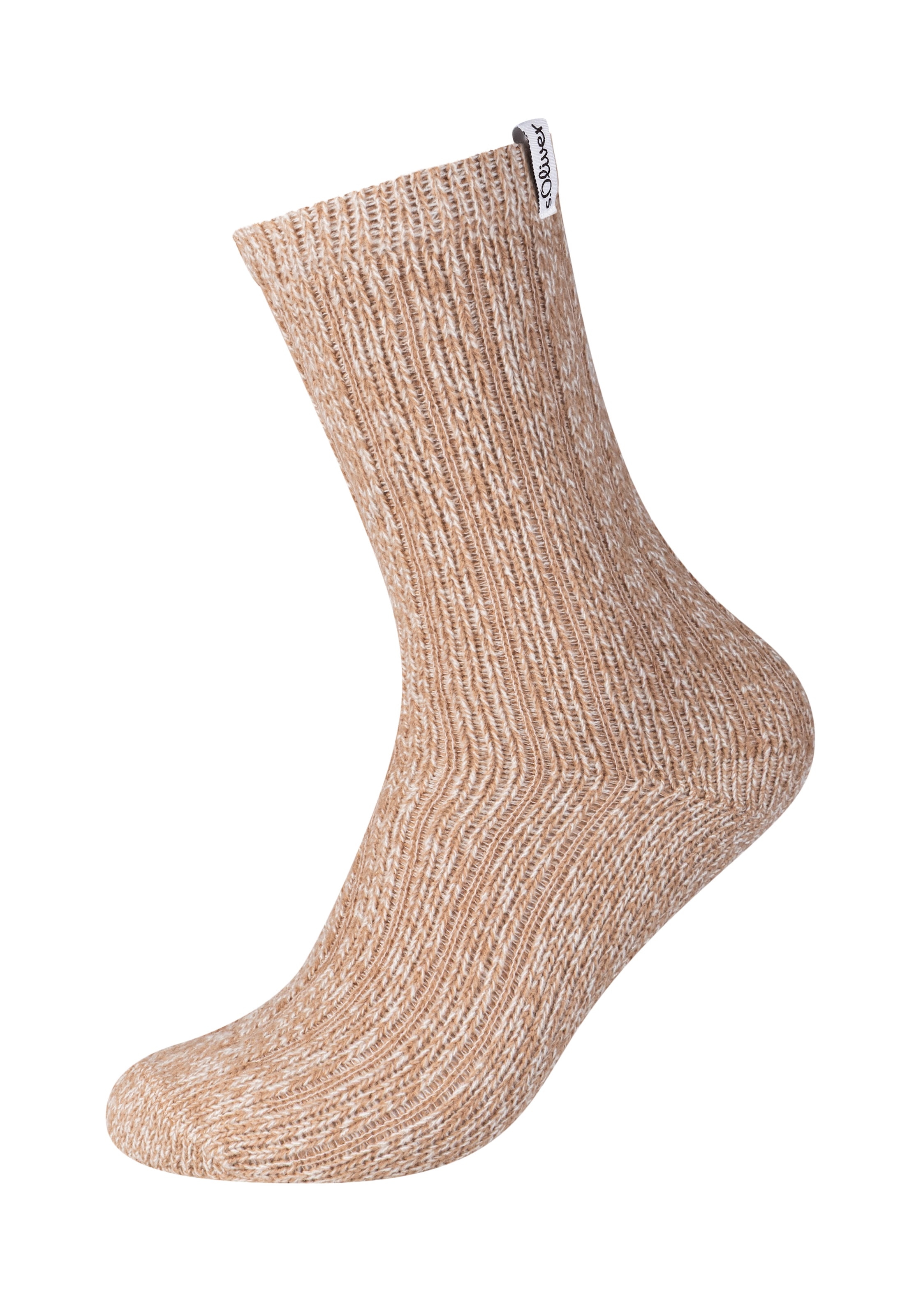 s.Oliver Socken wärmende, kuschelige Qualität, mit weichen Zehennähten