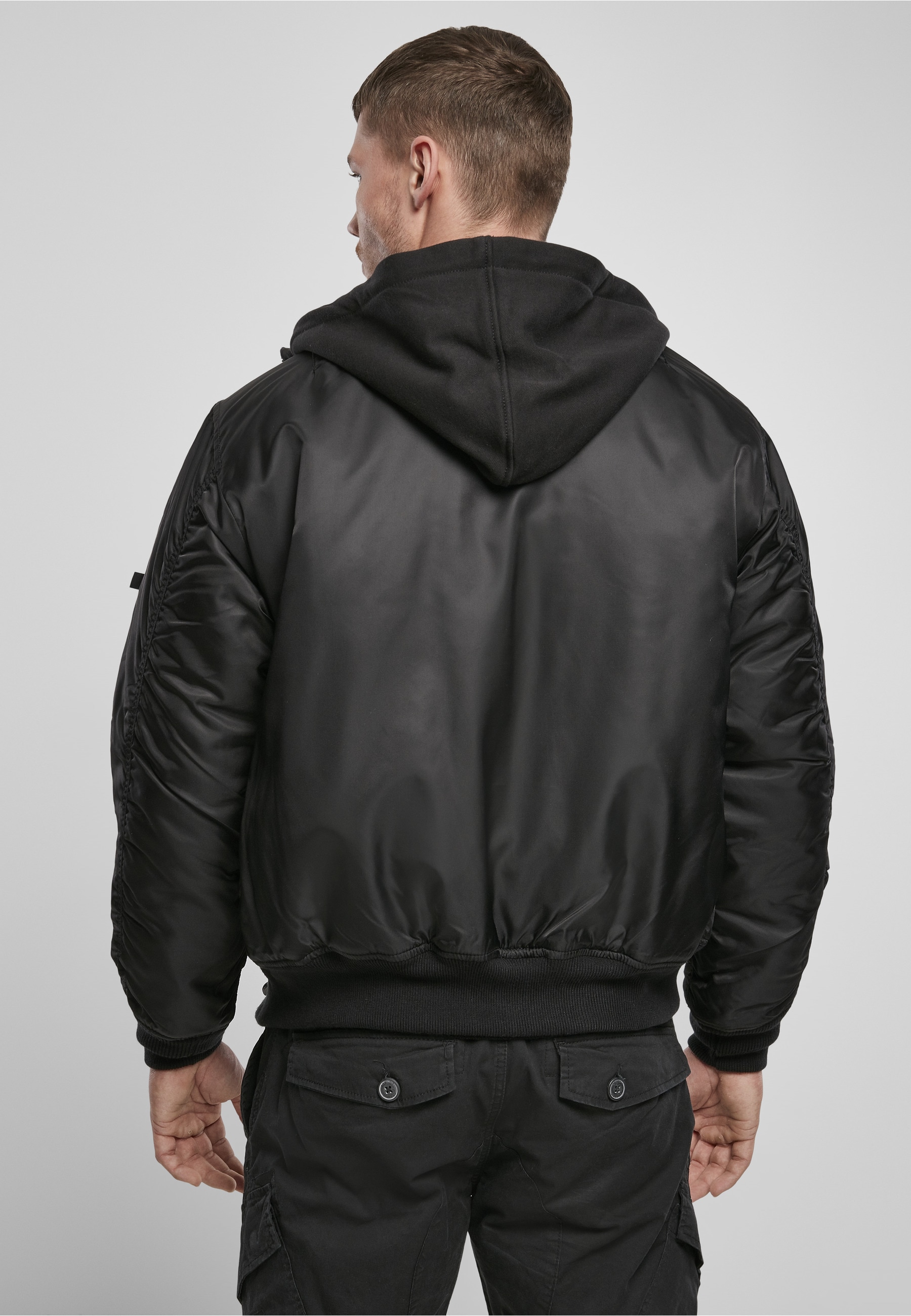 Brandit Anorak »Brandit Herren Hooded MA1 Bomber Jacket« 1 Stk. tlg. mit Kapuze