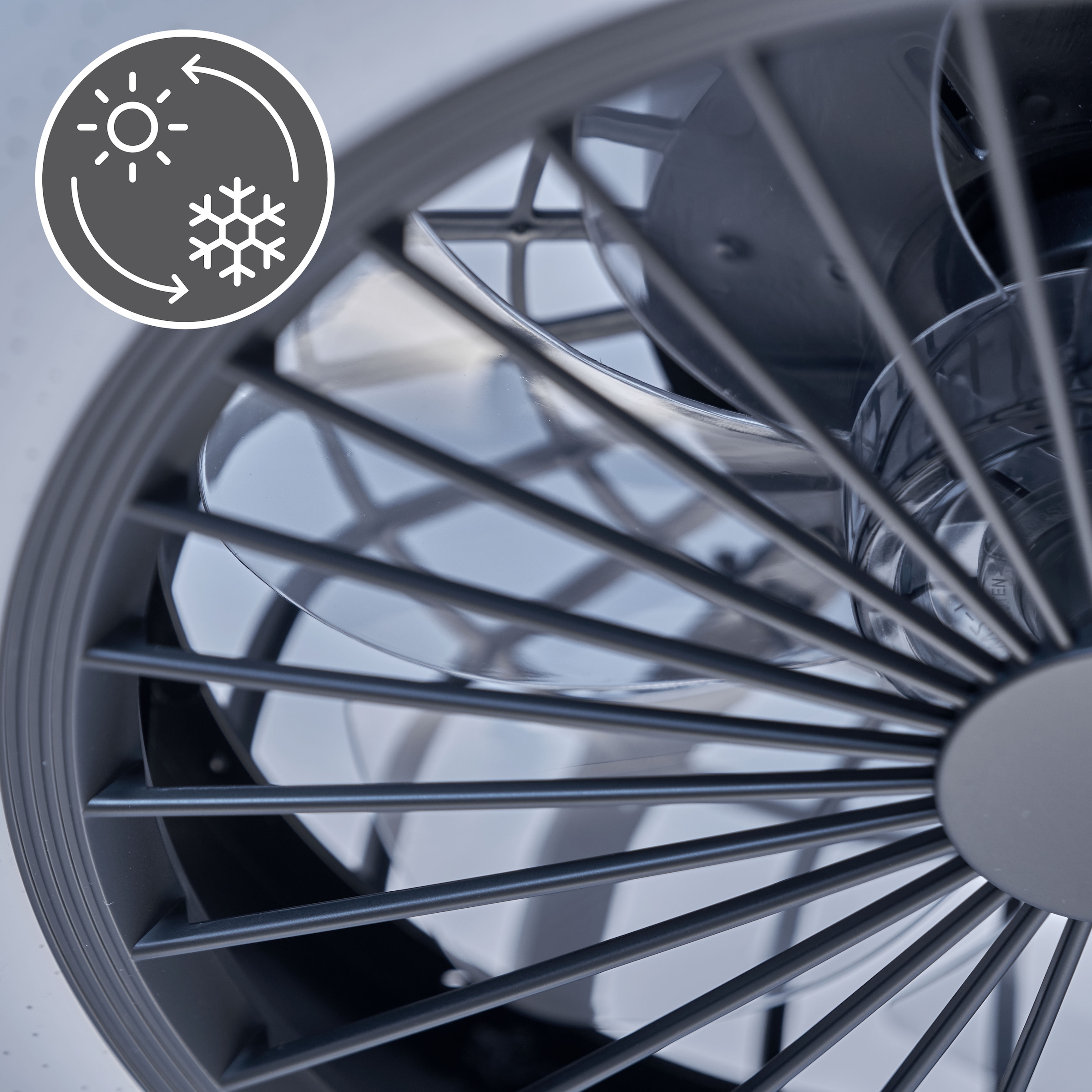 REALITY Leuchten LED Deckenleuchte »Stralsund Deckenventilator« LED-Board 1 Stk. warmweiß - kaltweiß Deckenlampe, Ventilator, Fernbedienung, Ventilator getrennt schaltbar