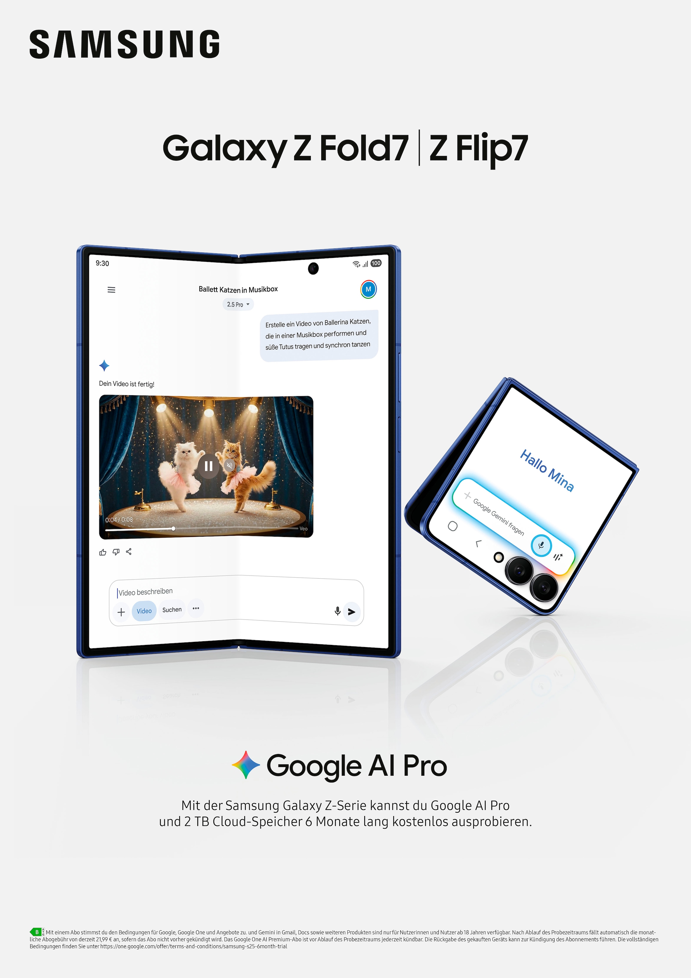 Samsung Smartphone »Galaxy Z Flip 7«, Blue Shadow