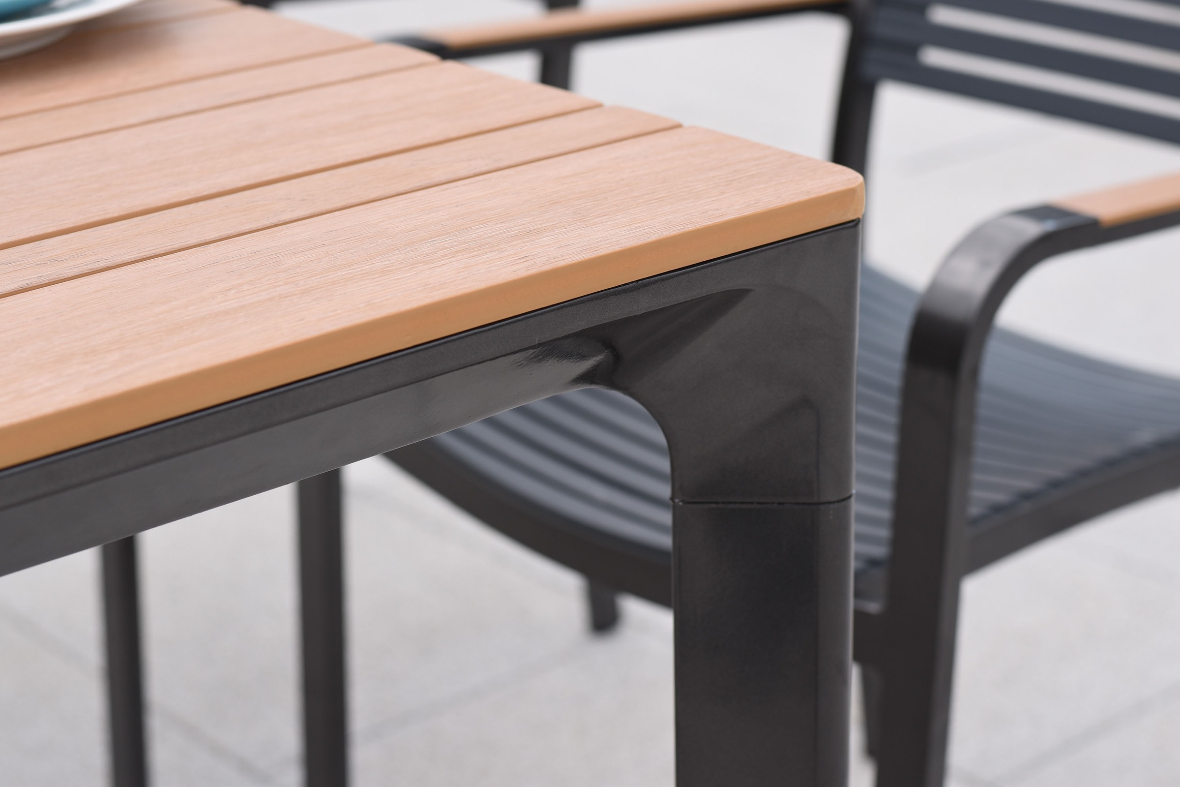 MERXX Gartentisch »rechteckig«, (1 St.), Tischplatte aus Kunststoff in Holz günstig online kaufen