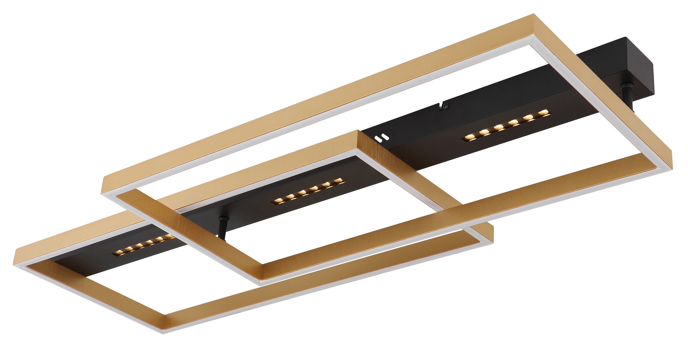 GLOBO LIGHTING LED Deckenleuchte »LUFFY« LED-Modul 1 Stk. Warmweiß Deckenlampe/LxBxH: 900x398x102mm/Wohnzimmer/Schlafzimmer/modern