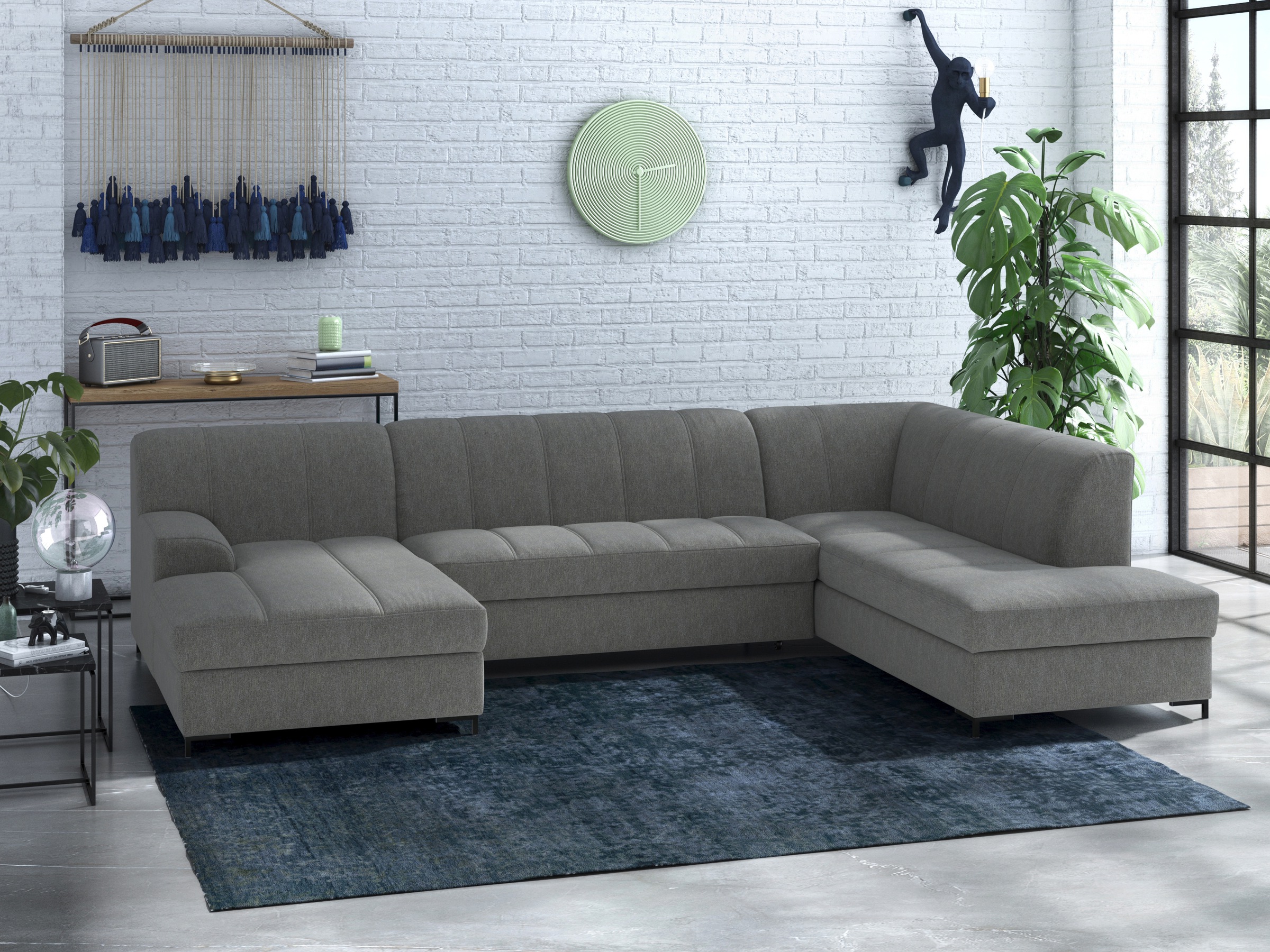 Home affaire Wohnlandschaft »Balme, moderne Formensprache, zeitloses Design günstig online kaufen