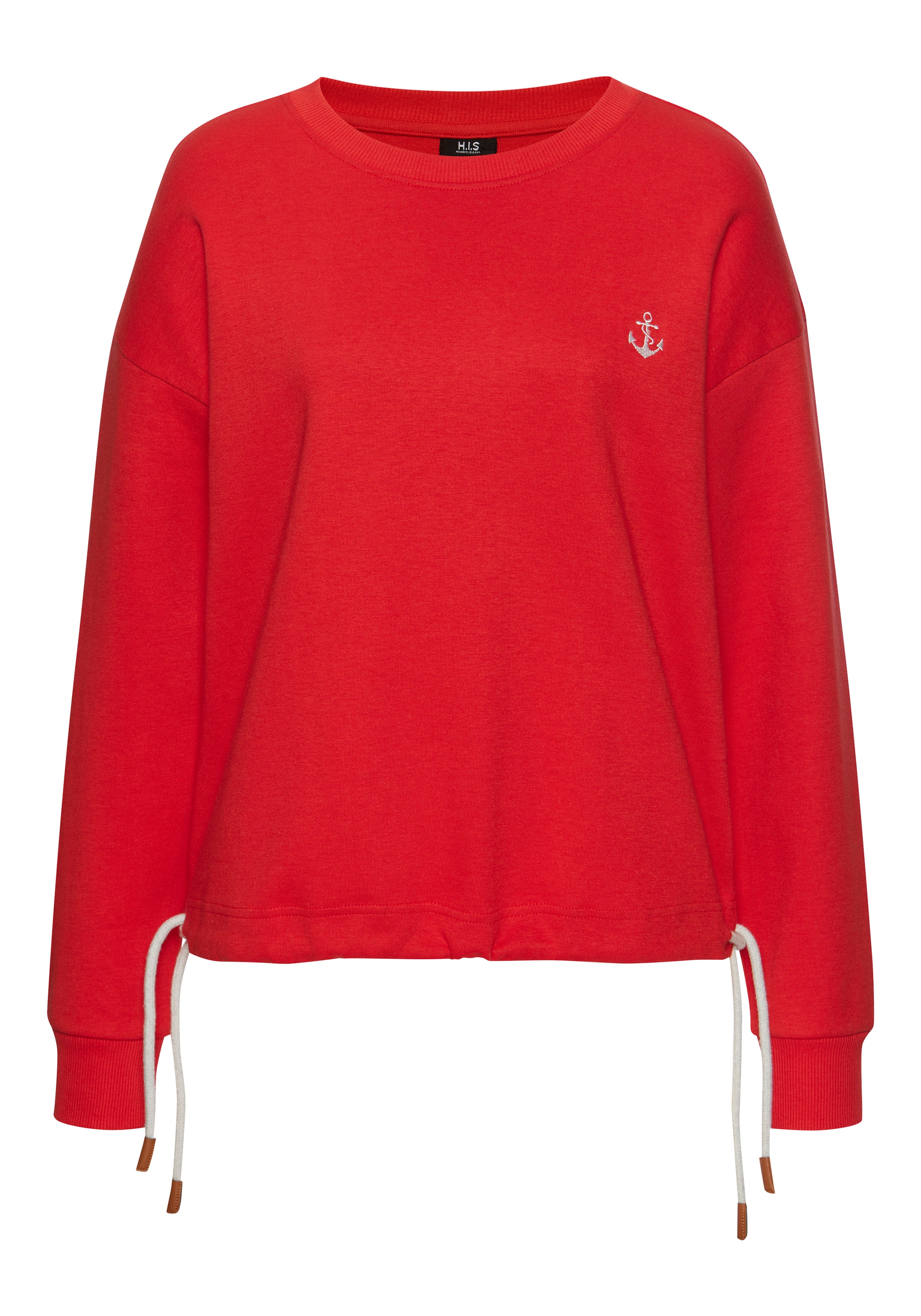 H.I.S Sweater, mit Tunnelzug am Bündchen, Loungewear