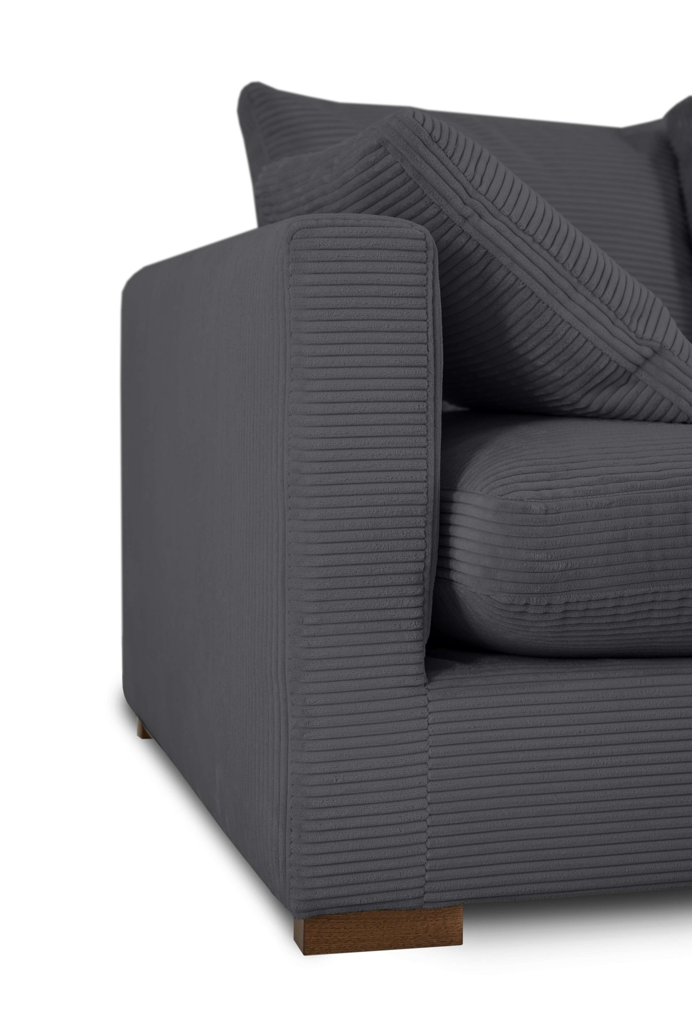 Home affaire Ecksofa »Coray«, Breite 266 cm, extra weich und kuschelig, mit Federn und Daunen