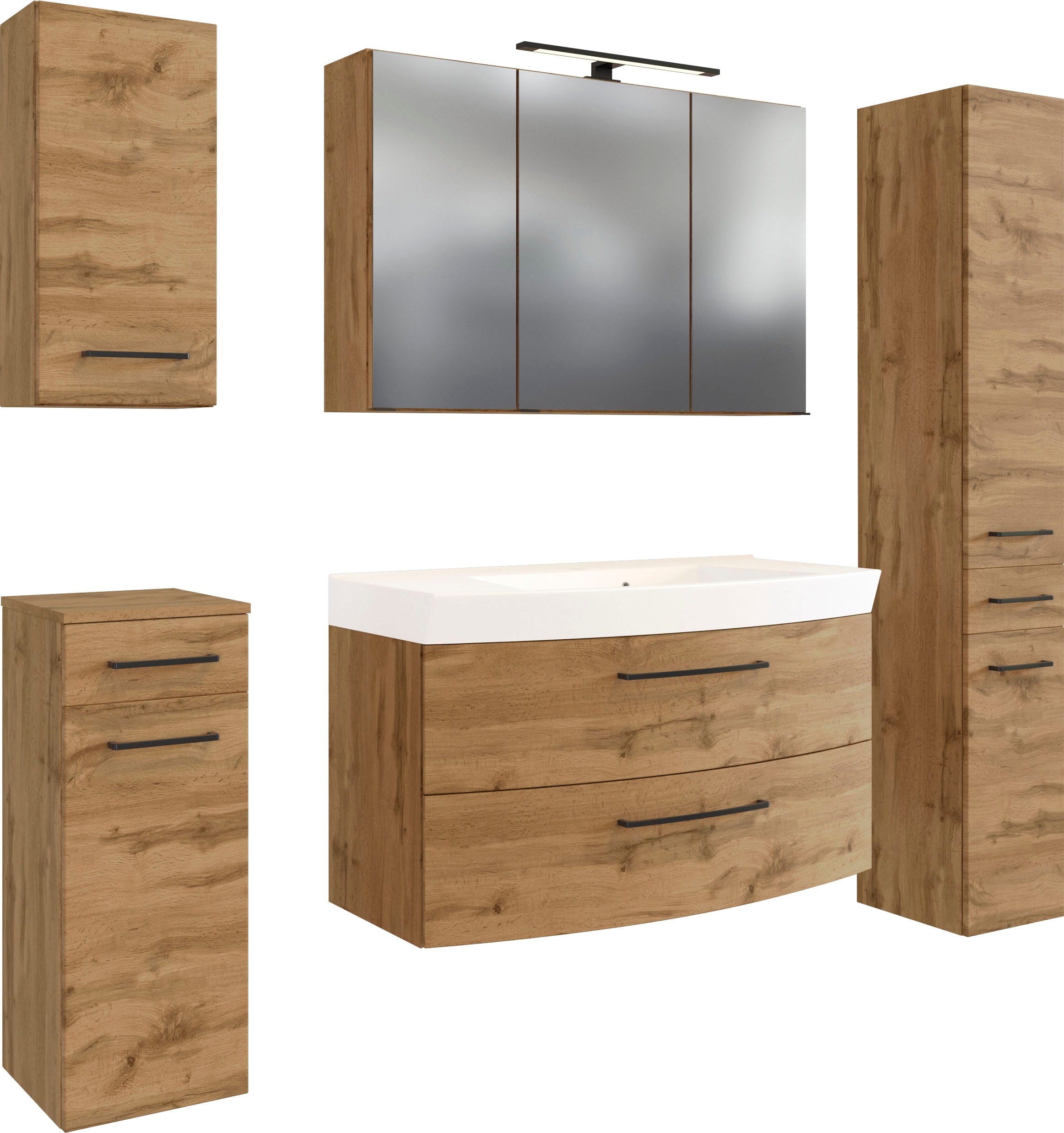 welltime Badmöbel-Set »Chicago« 5 Stk. tlg. günstig online kaufen